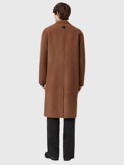 AllSaints Brax Wool Blend Overcoat - view 2, Brown