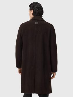 AllSaints Duke Wool Blend Overcoat - view 2, Brown