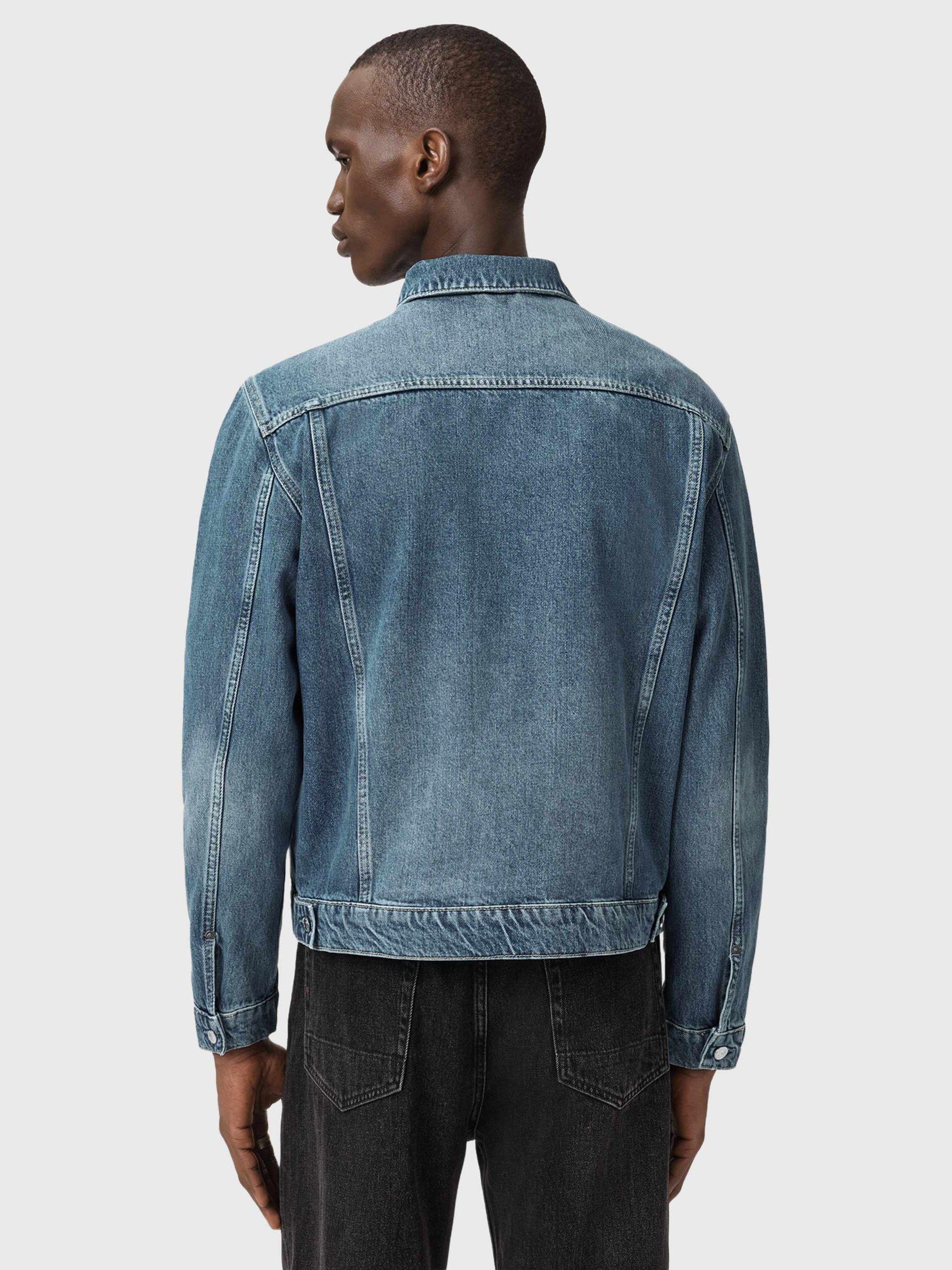 Product image 2 of 8, which shows AllSaints Inveroy Denim Jacket, Washed Indigo, L