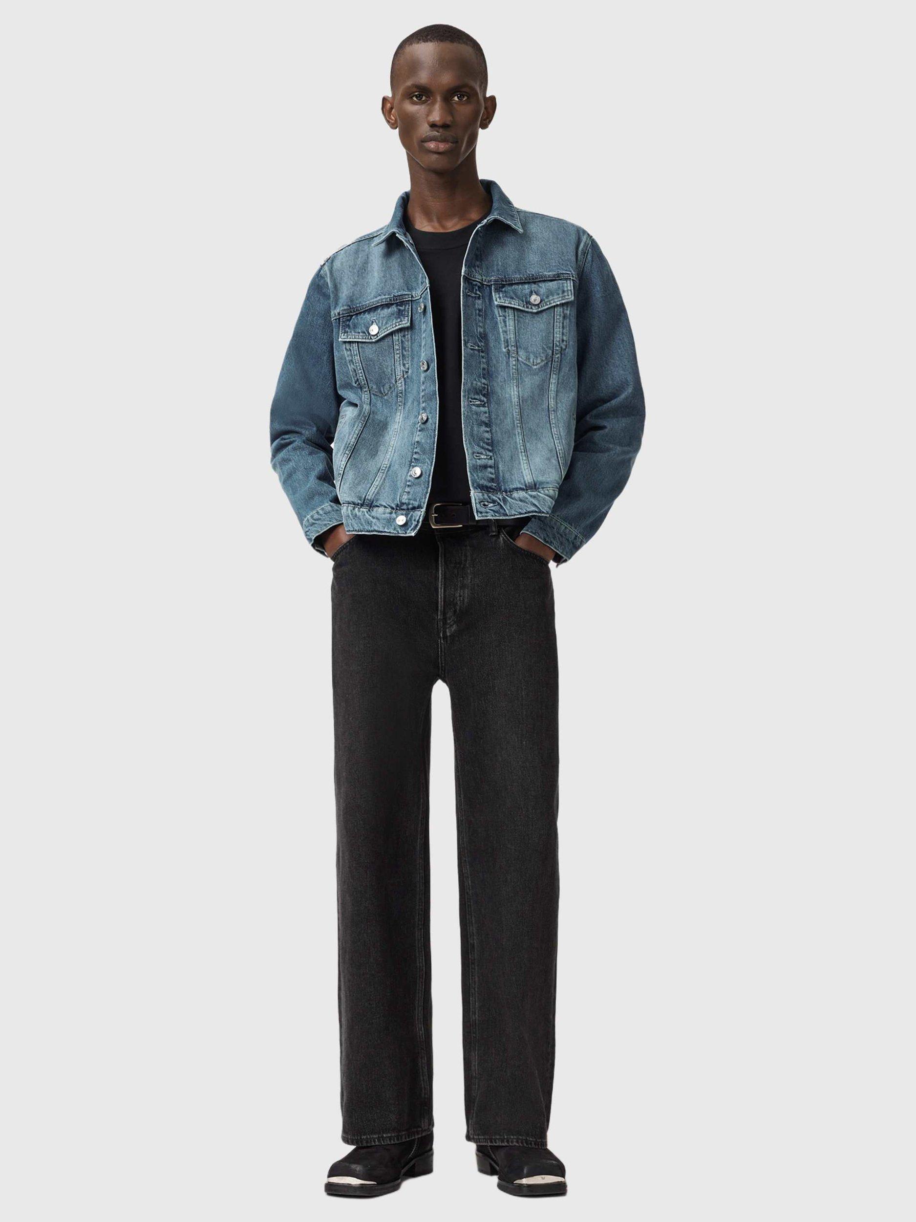 Product image 3 of 8, which shows AllSaints Inveroy Denim Jacket, Washed Indigo, L