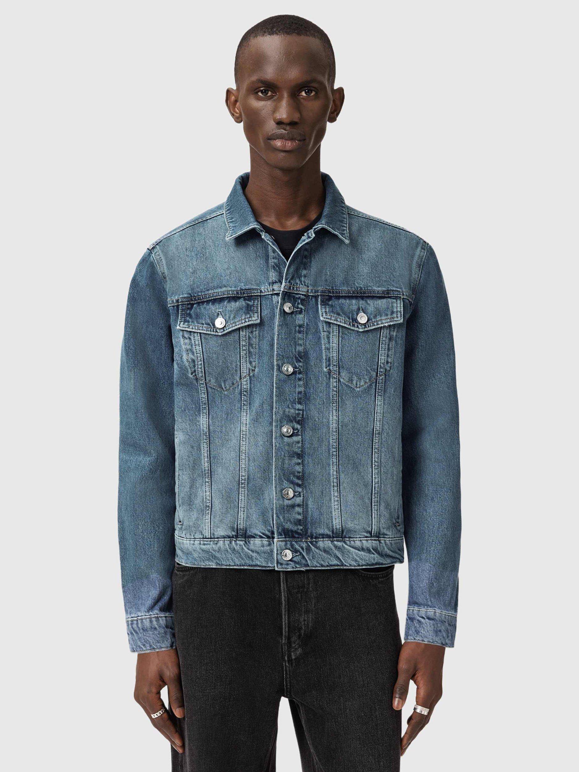 Product image 7 of 8, which shows AllSaints Inveroy Denim Jacket, Washed Indigo, L