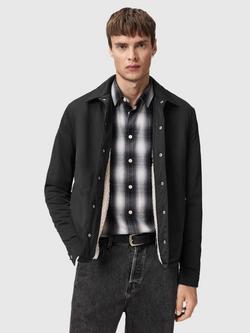 AllSaints Longhaul Shacket, Black