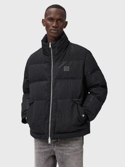 AllSaints Pulse Quilted Zip Front Jacket, Black, Black