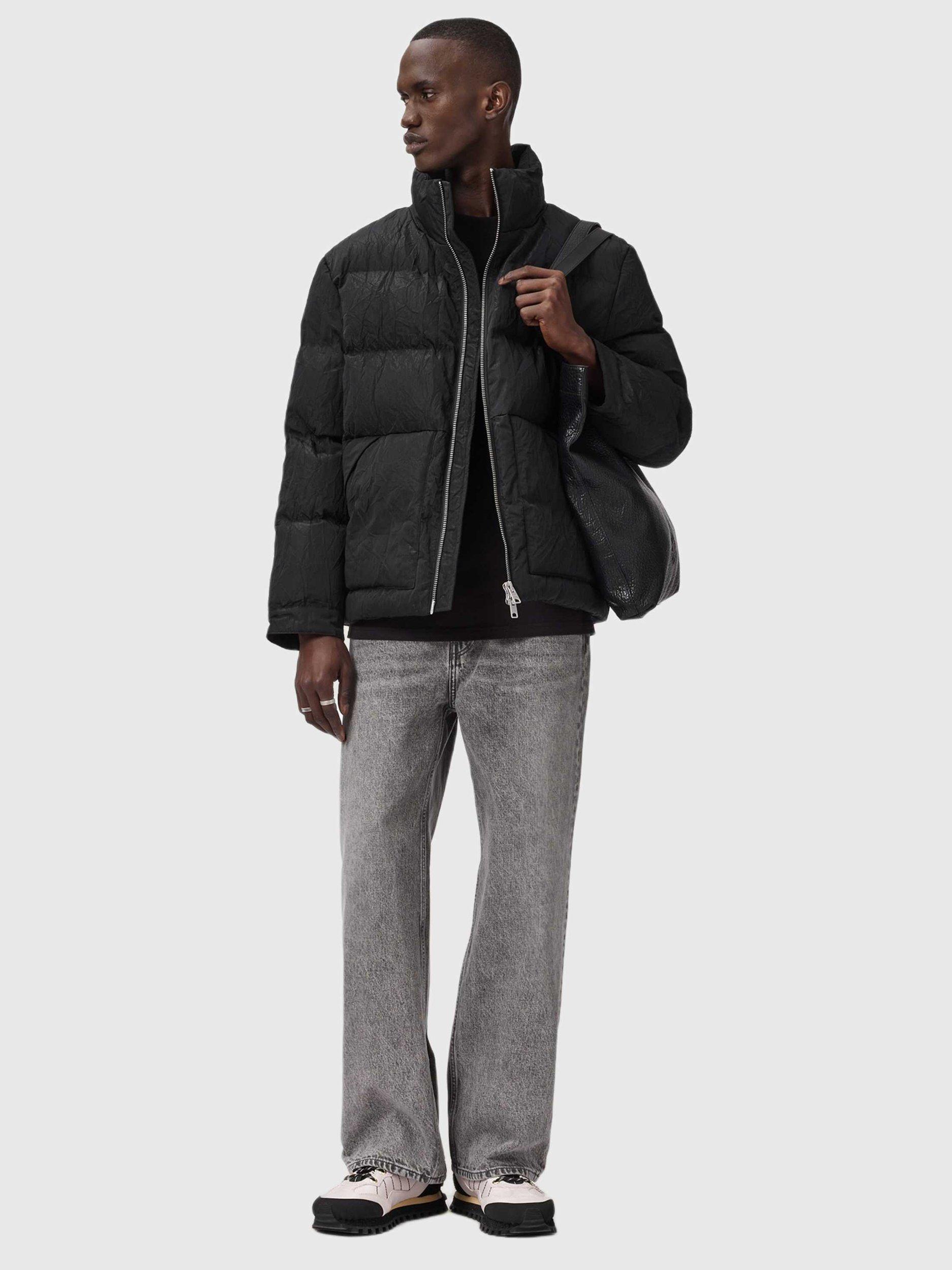 Product image 6 of 7, which shows AllSaints Pulse Quilted Zip Front Jacket, Black, L