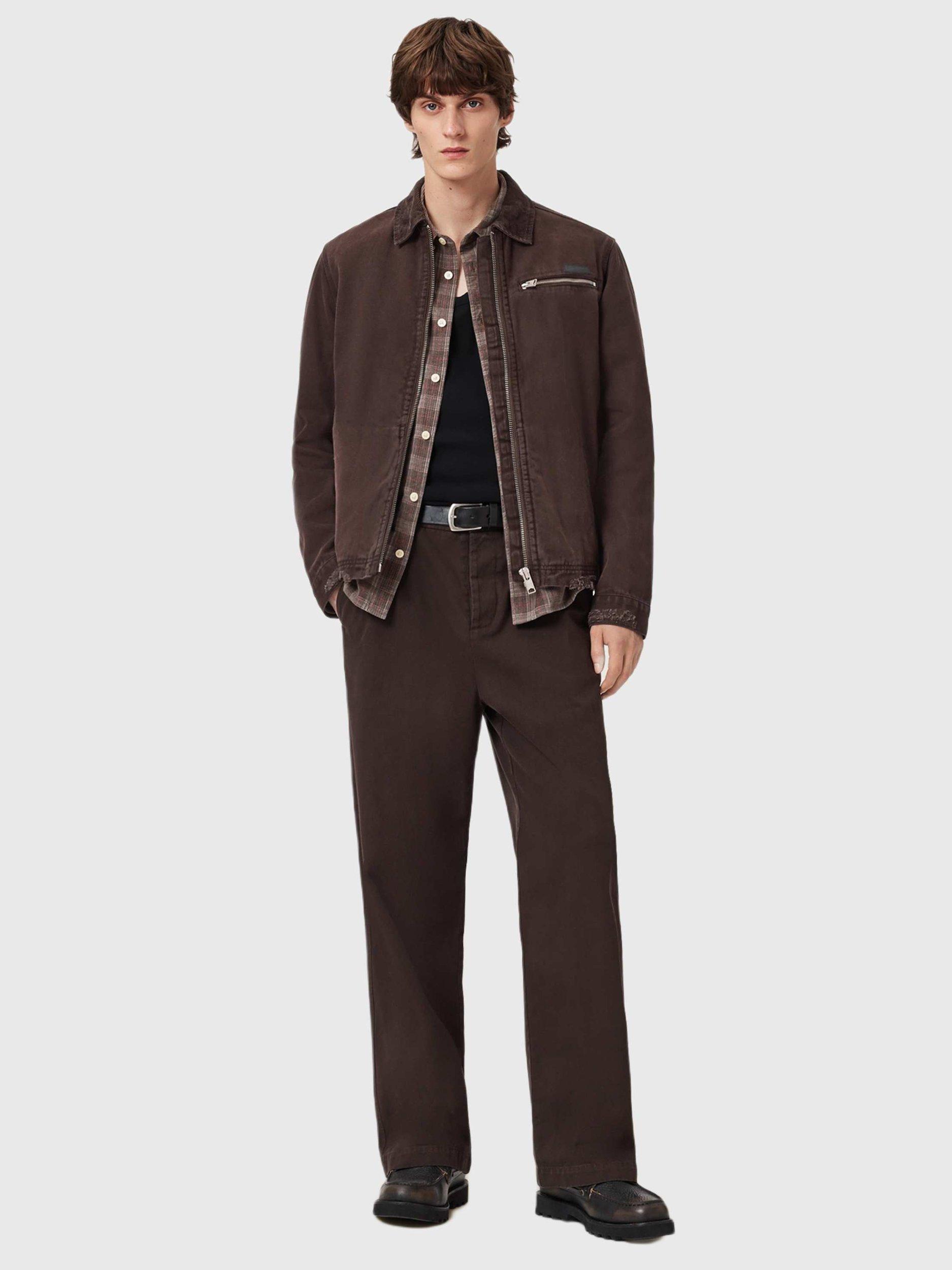 Product image 3 of 7, which shows AllSaints Rothwell Boxy Fit Utility Jacket, Birch Brown, L