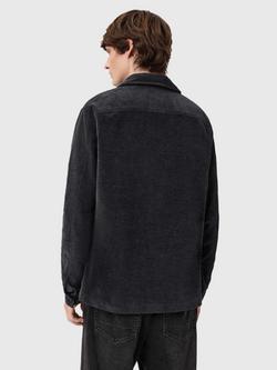 AllSaints Hawker Cotton Long Sleeve Shirt - view 2, Night Sky Blue