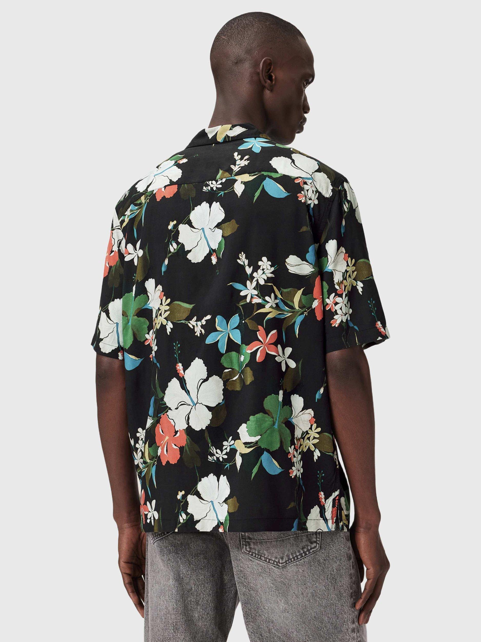 Product image 2 of 7, which shows AllSaints Viscose Regular Fit Floral Shirt
