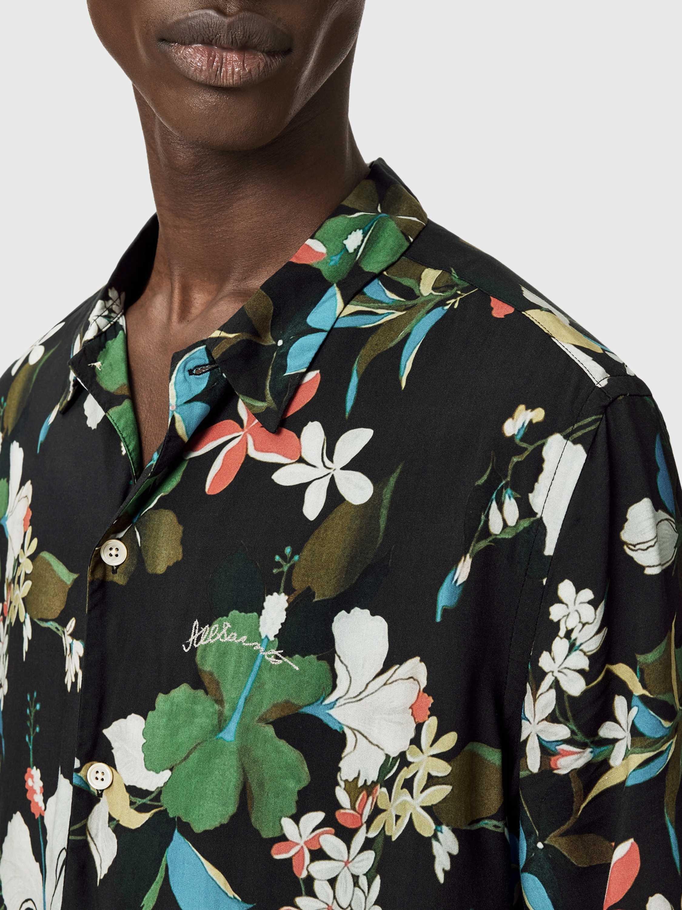 Product image 6 of 7, which shows AllSaints Viscose Regular Fit Floral Shirt
