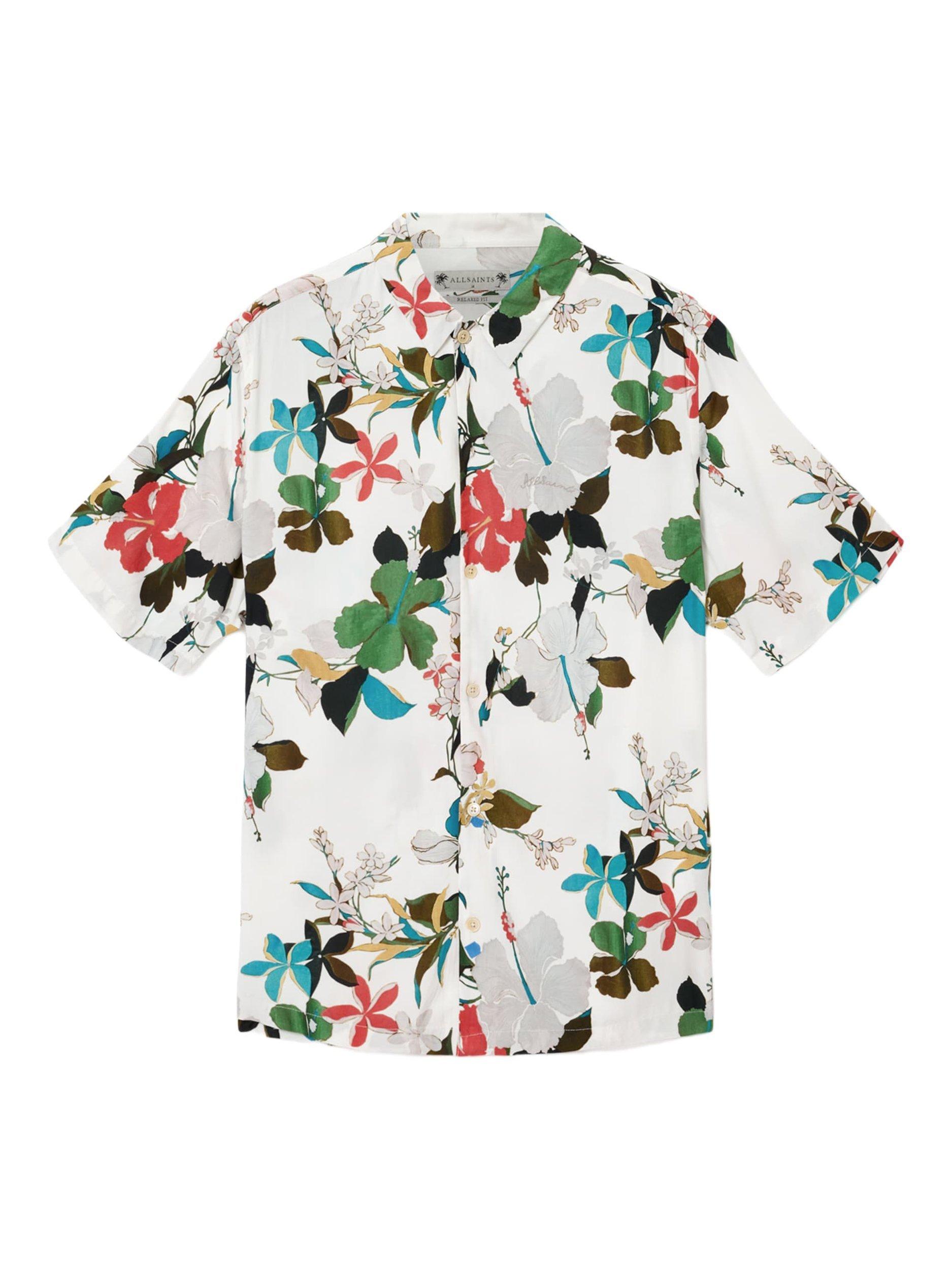 Product image 4 of 7, which shows AllSaints Viscose Regular Fit Floral Shirt