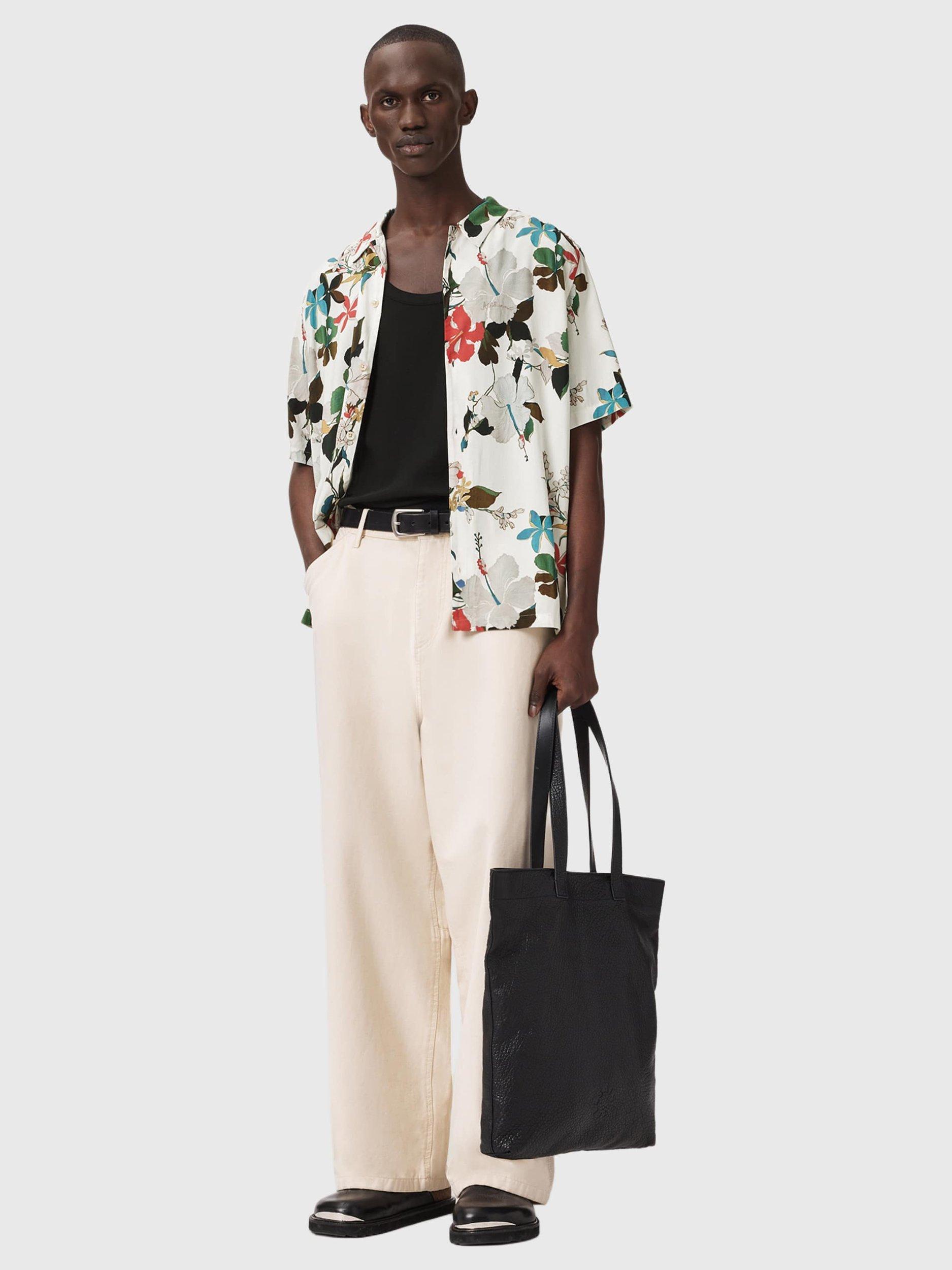 Product image 7 of 7, which shows AllSaints Viscose Regular Fit Floral Shirt