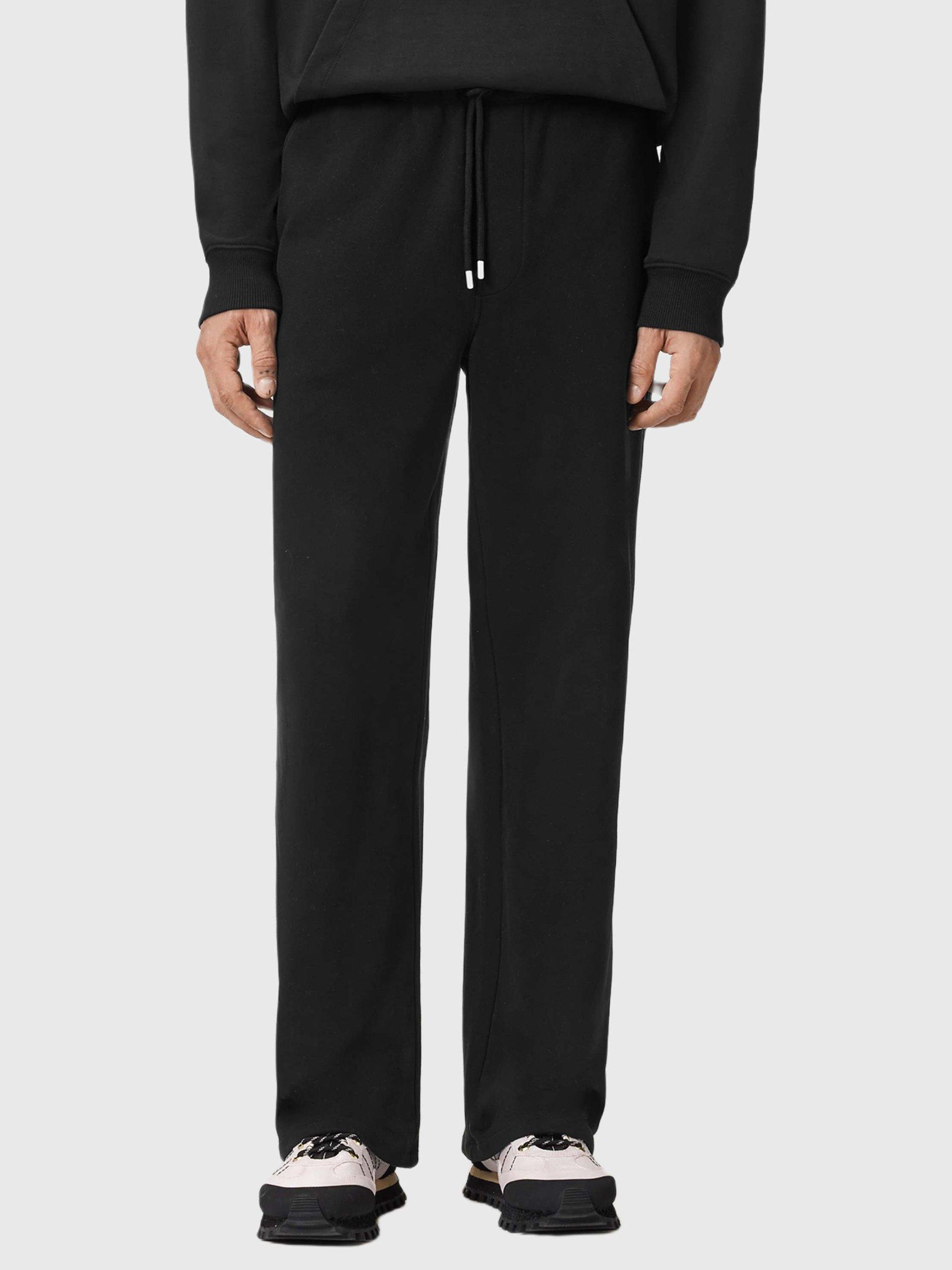 Product image 1 of 7, which shows AllSaints Asher Cotton Joggers, Jet Black, L