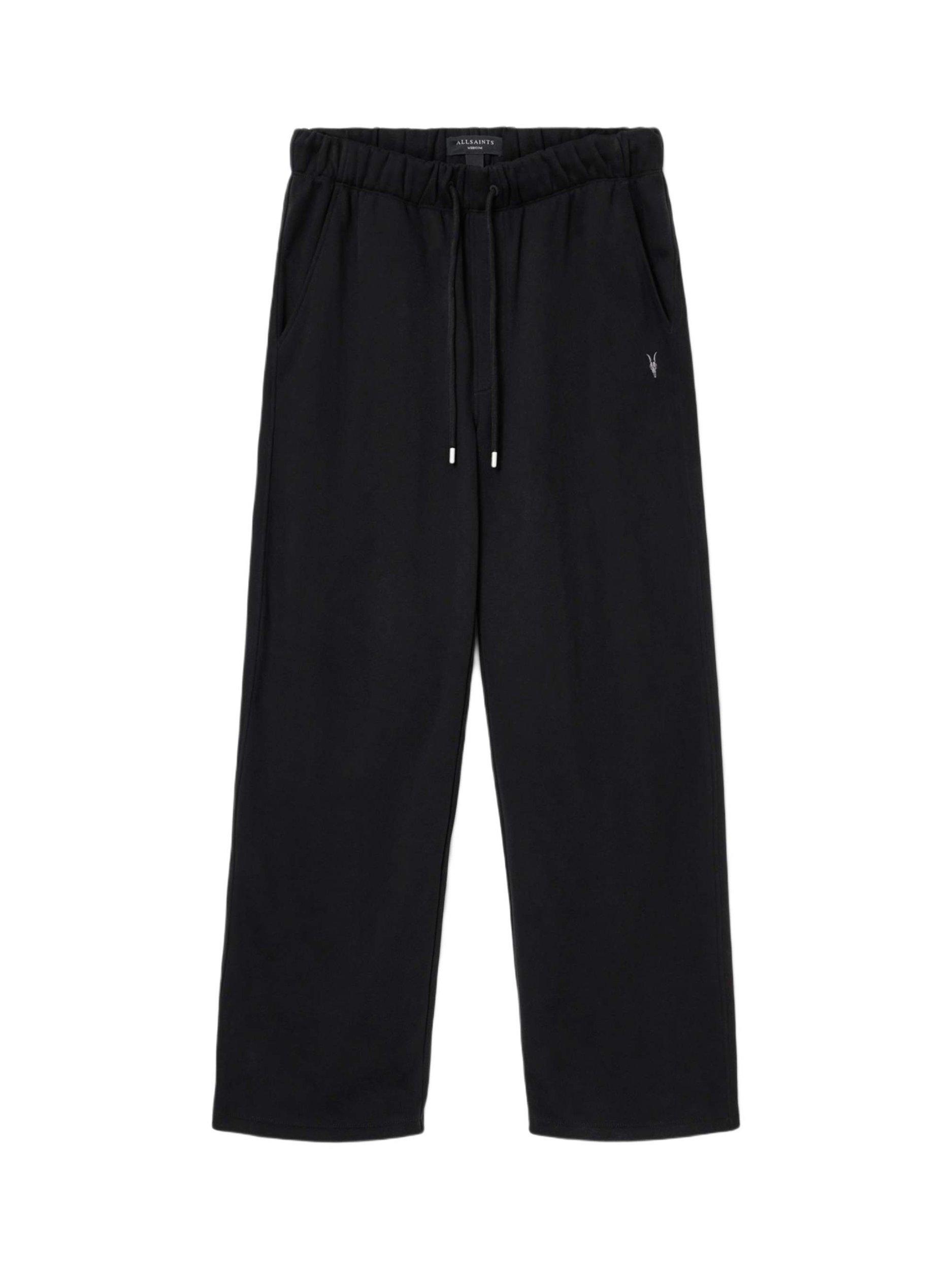 Product image 3 of 7, which shows AllSaints Asher Cotton Joggers, Jet Black, L
