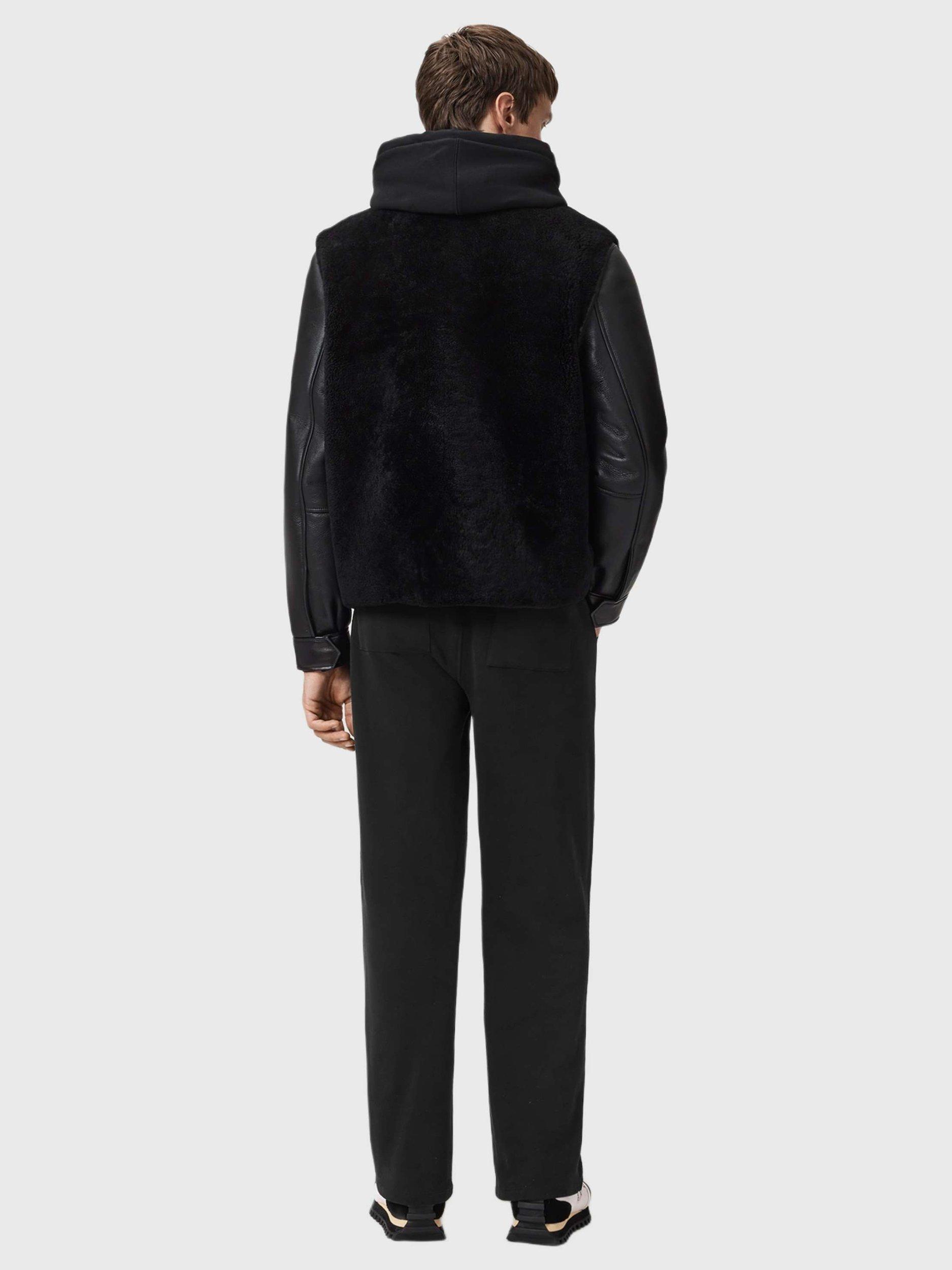 Product image 6 of 7, which shows AllSaints Asher Cotton Joggers, Jet Black, L