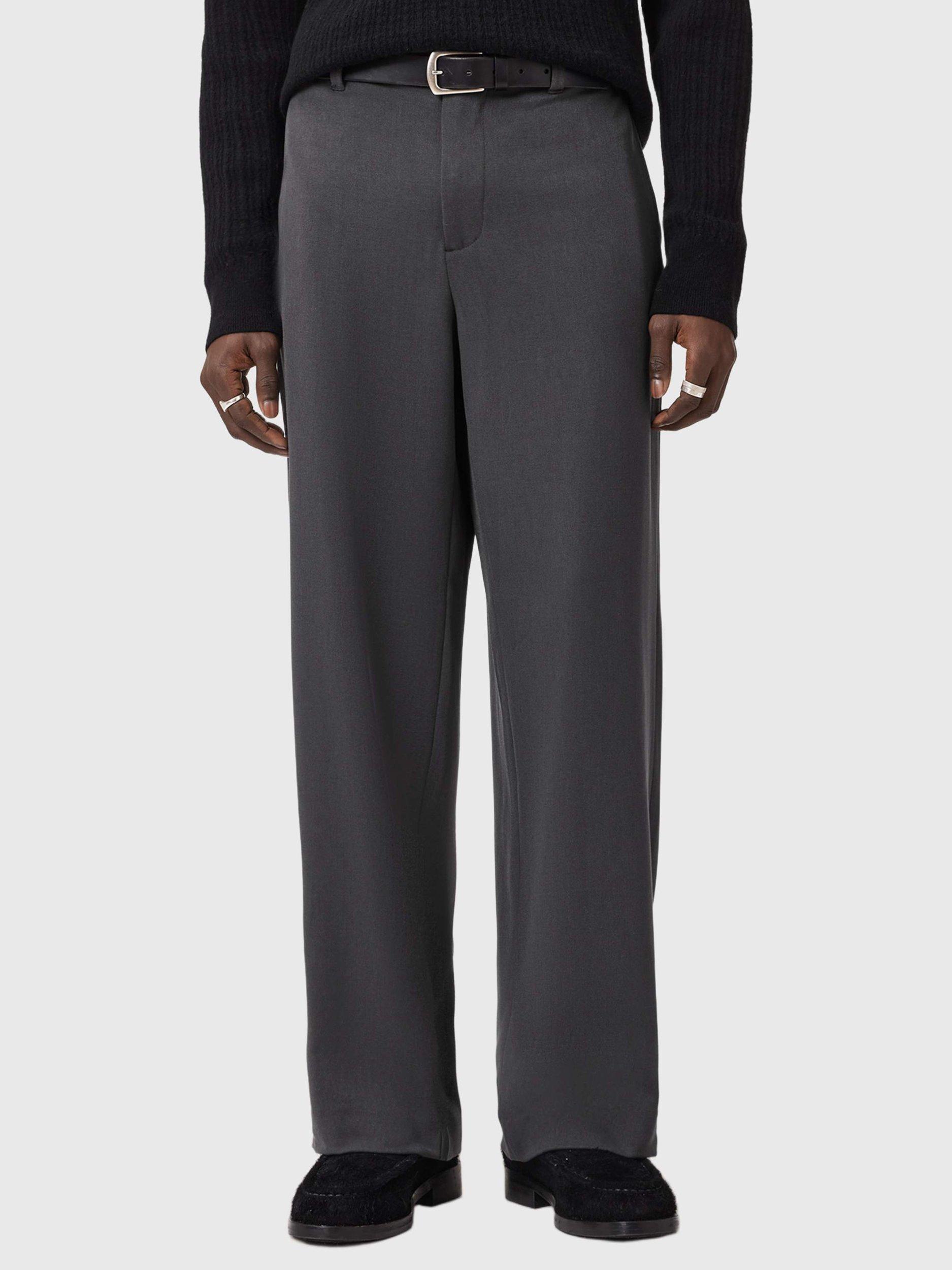 Product image 1 of 7, which shows Reiss Halla Chinos containing LENZING™ ECOVERO™ Viscose, Grey Charcoal, 28R