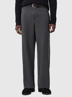 Reiss Halla Chinos containing LENZING™ ECOVERO™ Viscose, Grey Charcoal, Grey Charcoal