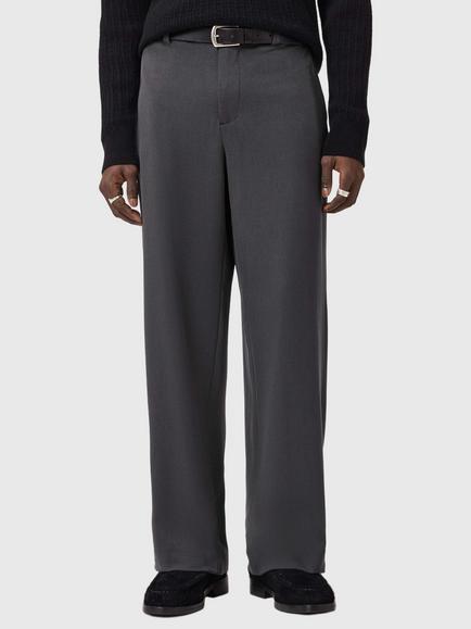 AllSaints Halla Loose Fit Trousers, Grey Charcoal, Grey Charcoal