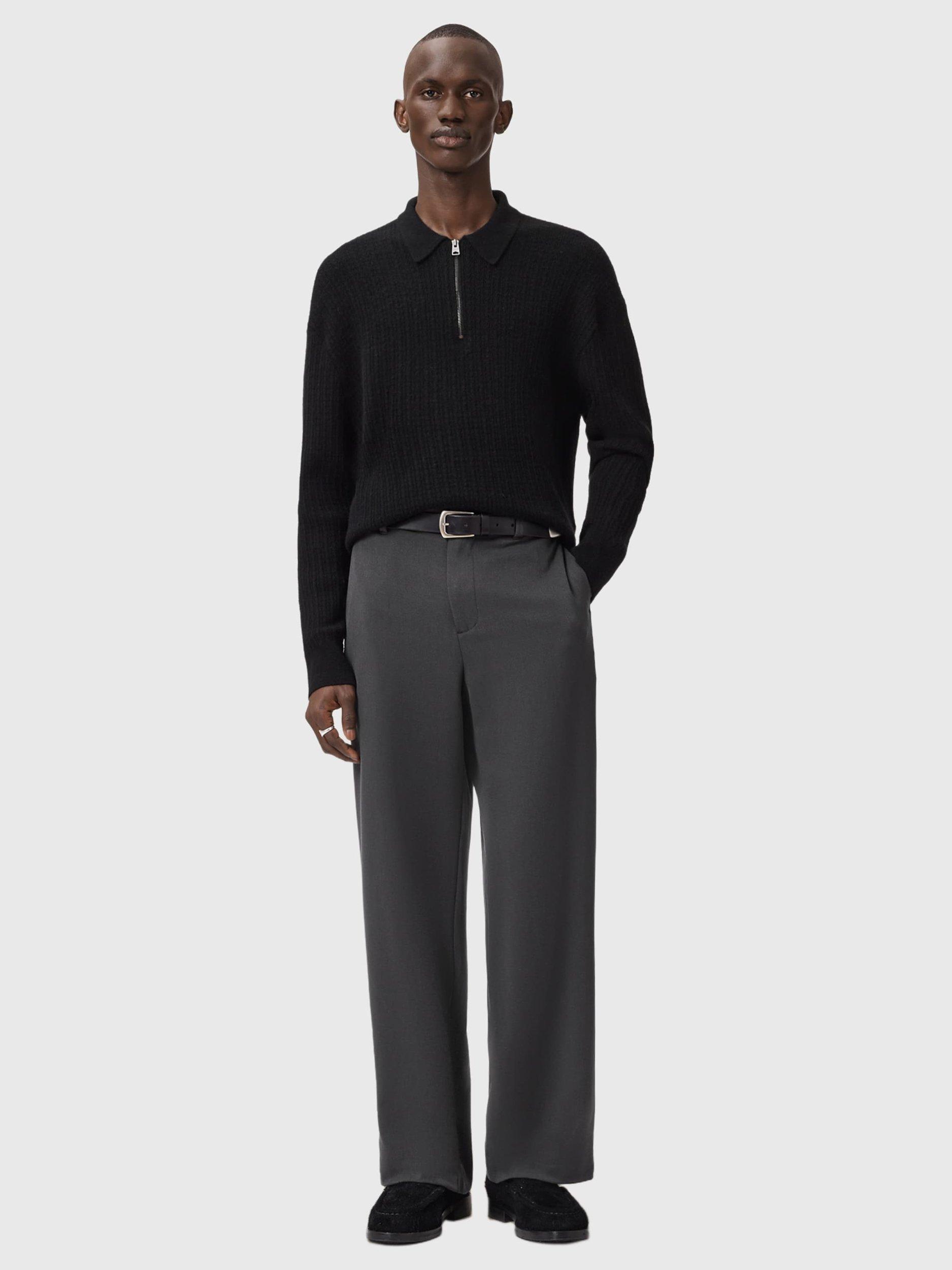 Product image 3 of 7, which shows Reiss Halla Chinos containing LENZING™ ECOVERO™ Viscose, Grey Charcoal, 28R
