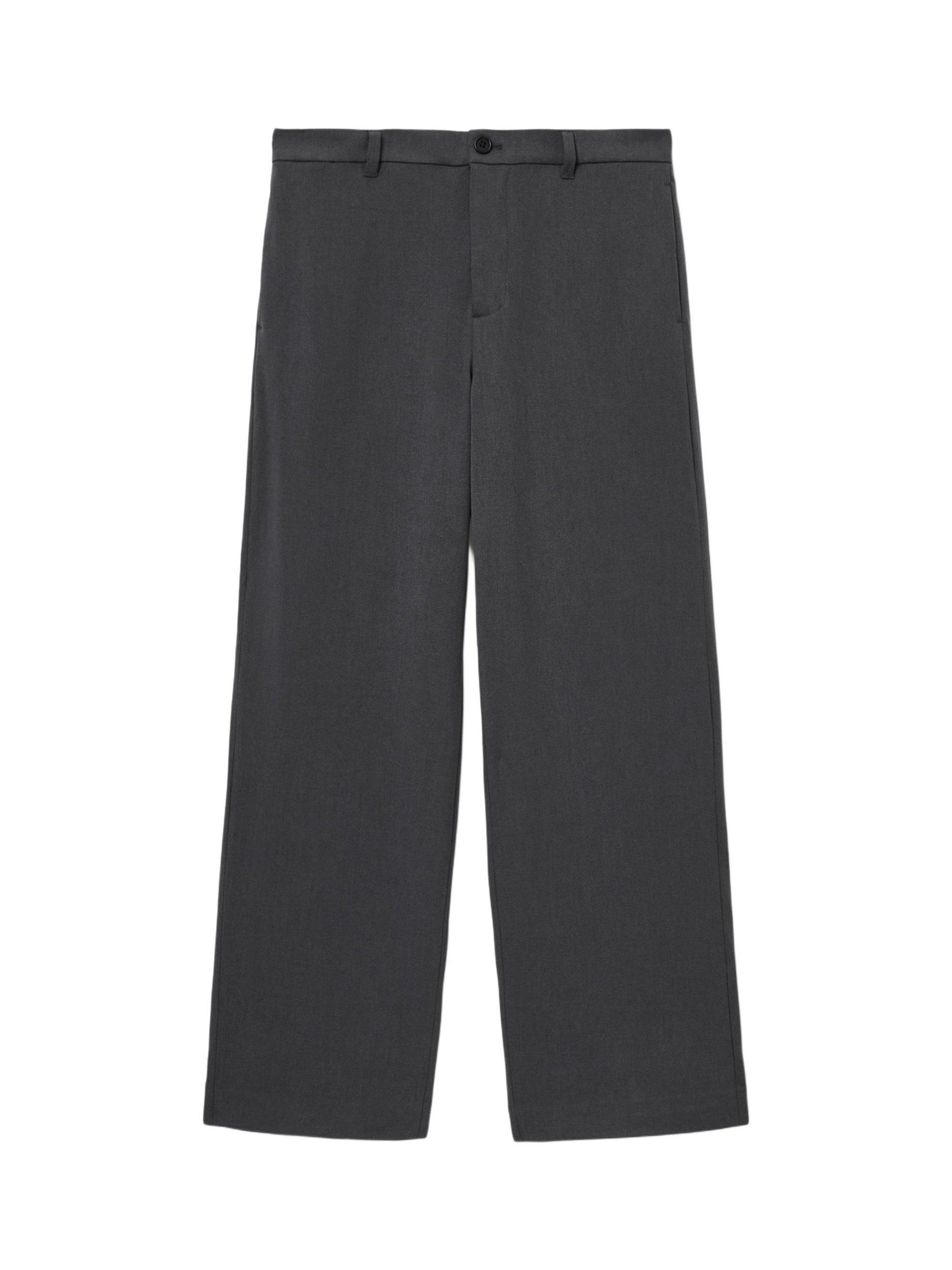Product image 4 of 7, which shows Reiss Halla Chinos containing LENZING™ ECOVERO™ Viscose, Grey Charcoal, 28R