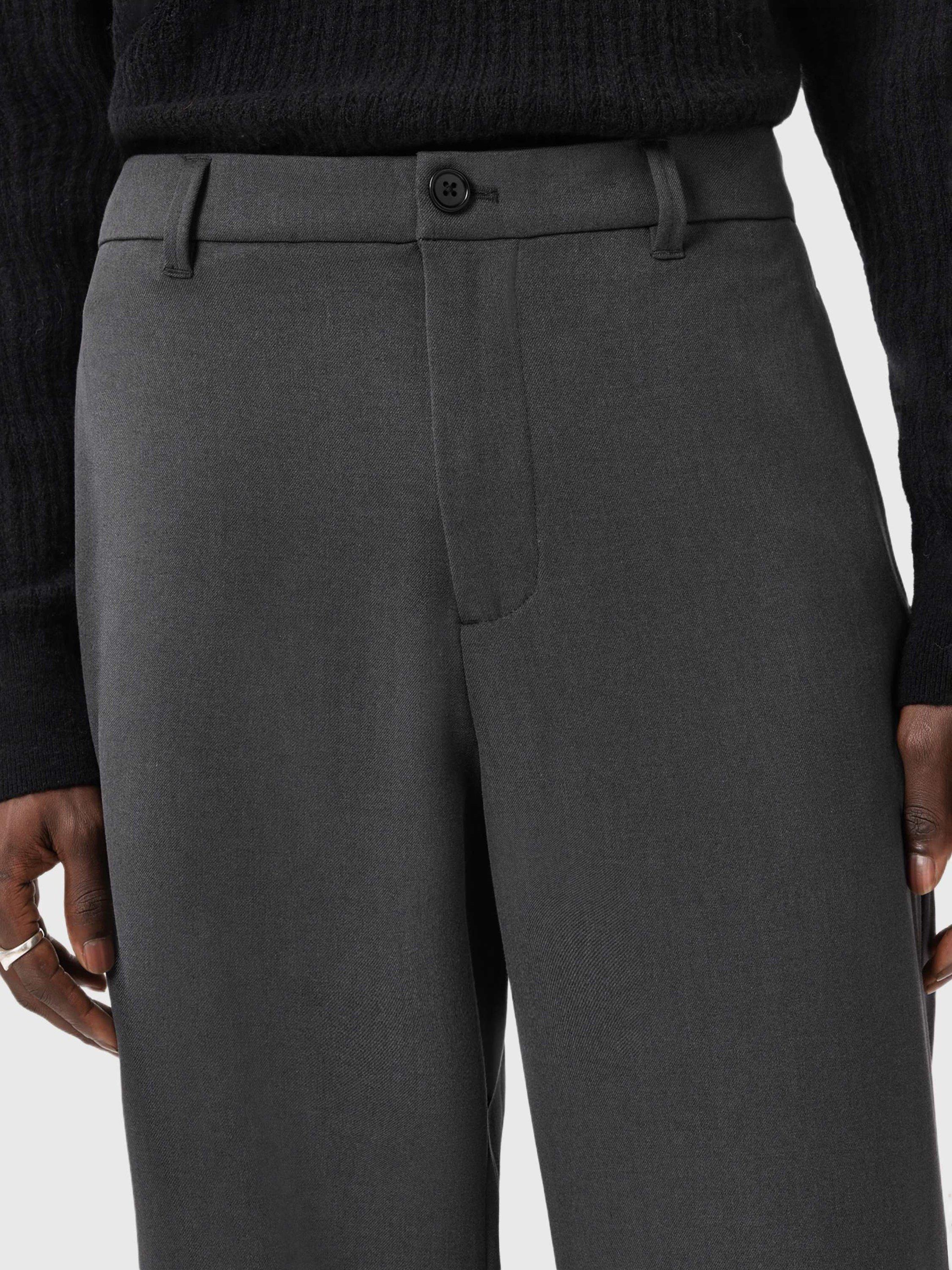 Product image 5 of 7, which shows Reiss Halla Chinos containing LENZING™ ECOVERO™ Viscose, Grey Charcoal, 28R