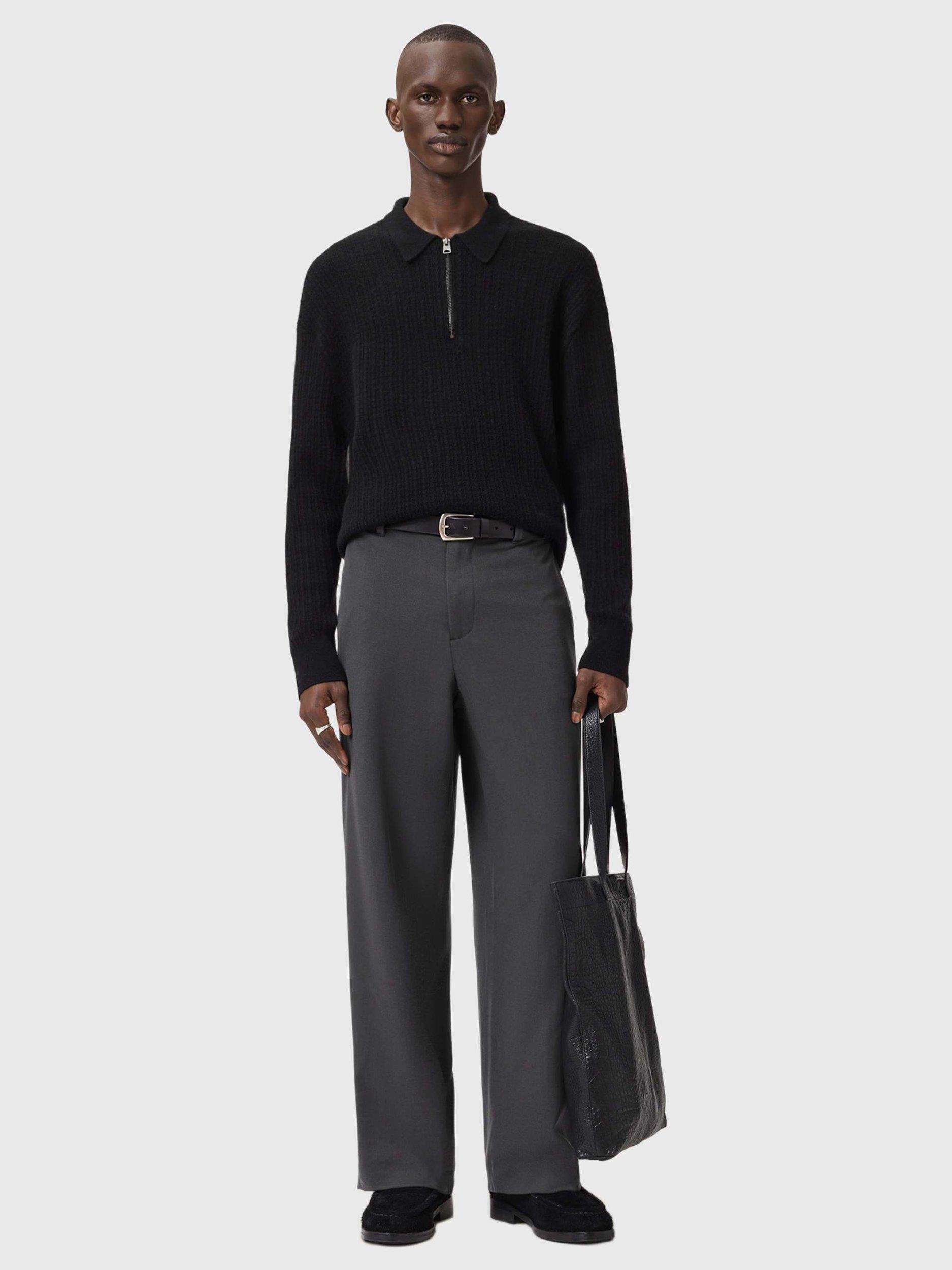 Product image 6 of 7, which shows Reiss Halla Chinos containing LENZING™ ECOVERO™ Viscose, Grey Charcoal, 28R