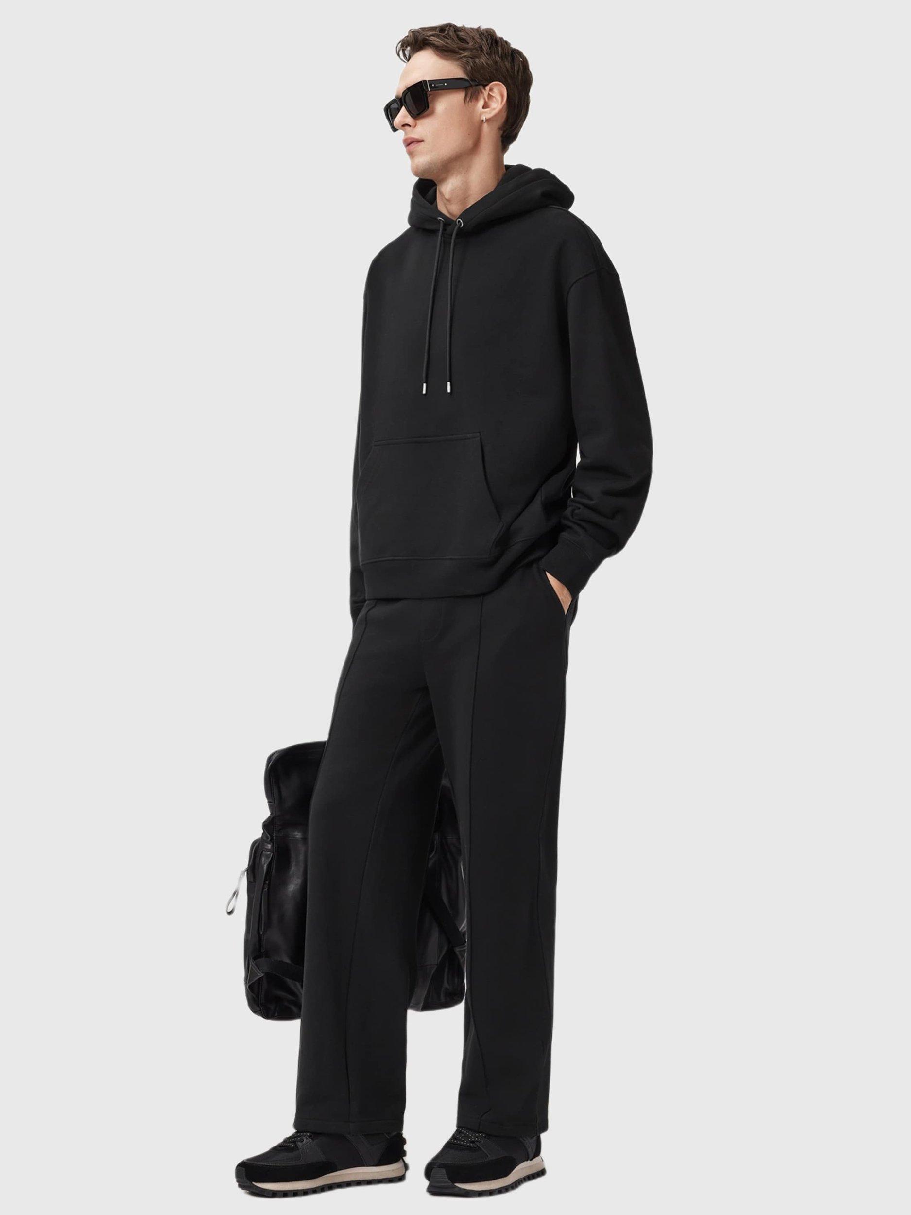 Product image 3 of 8, which shows AllSaints Milo Cotton Joggers, Jet Black, L