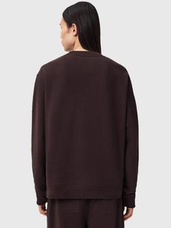 AllSaints Asher Organic Cotton Crew Neck Sweatshirt - view 2, Brown