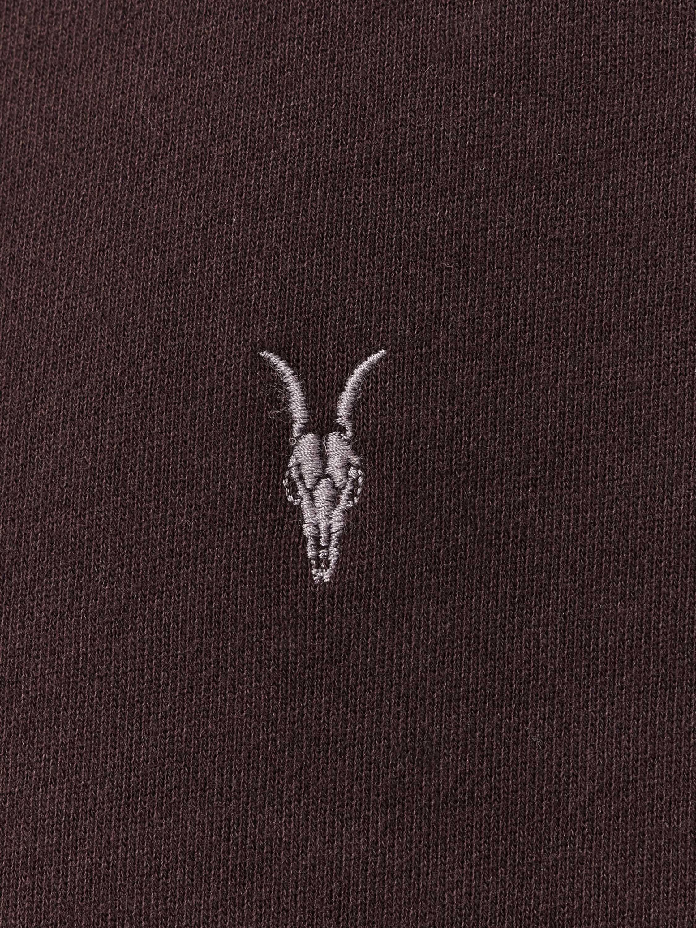 Product image 5 of 6, which shows AllSaints Asher Organic Cotton Crew Neck Sweatshirt, Brown, L