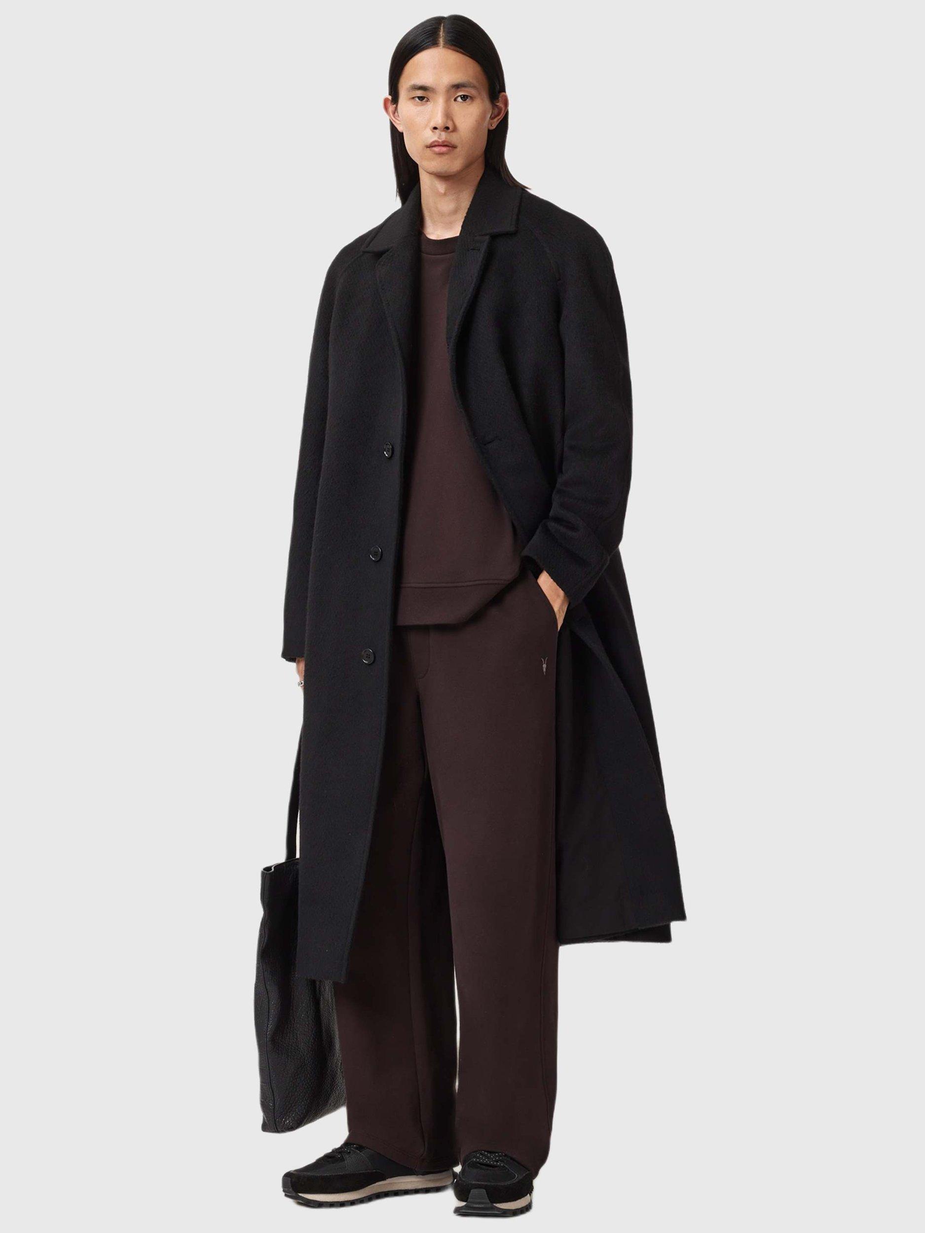 Product image 6 of 6, which shows AllSaints Asher Organic Cotton Crew Neck Sweatshirt, Brown, L