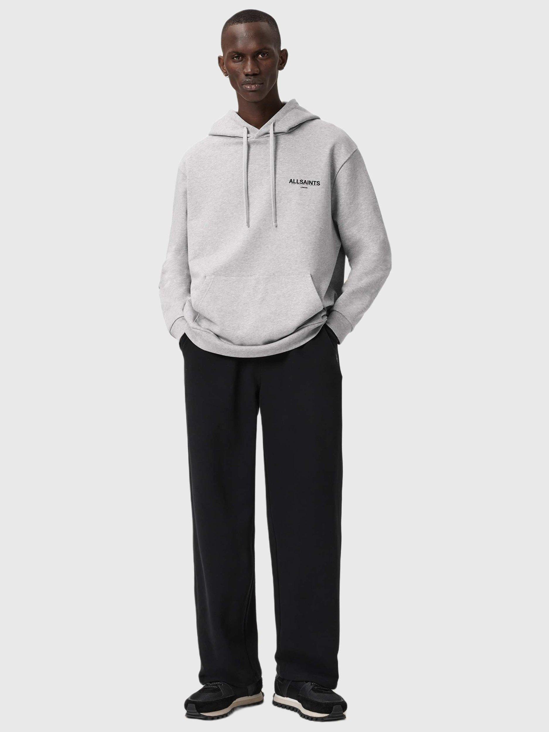 Product image 3 of 11, which shows AllSaints Halcyon Relaxed Fit Hoodie, Grey, L