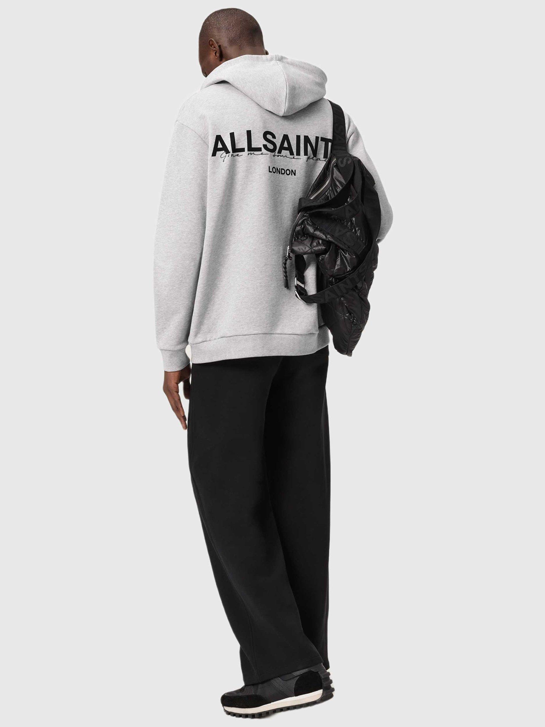 Product image 7 of 11, which shows AllSaints Halcyon Relaxed Fit Hoodie, Grey, L