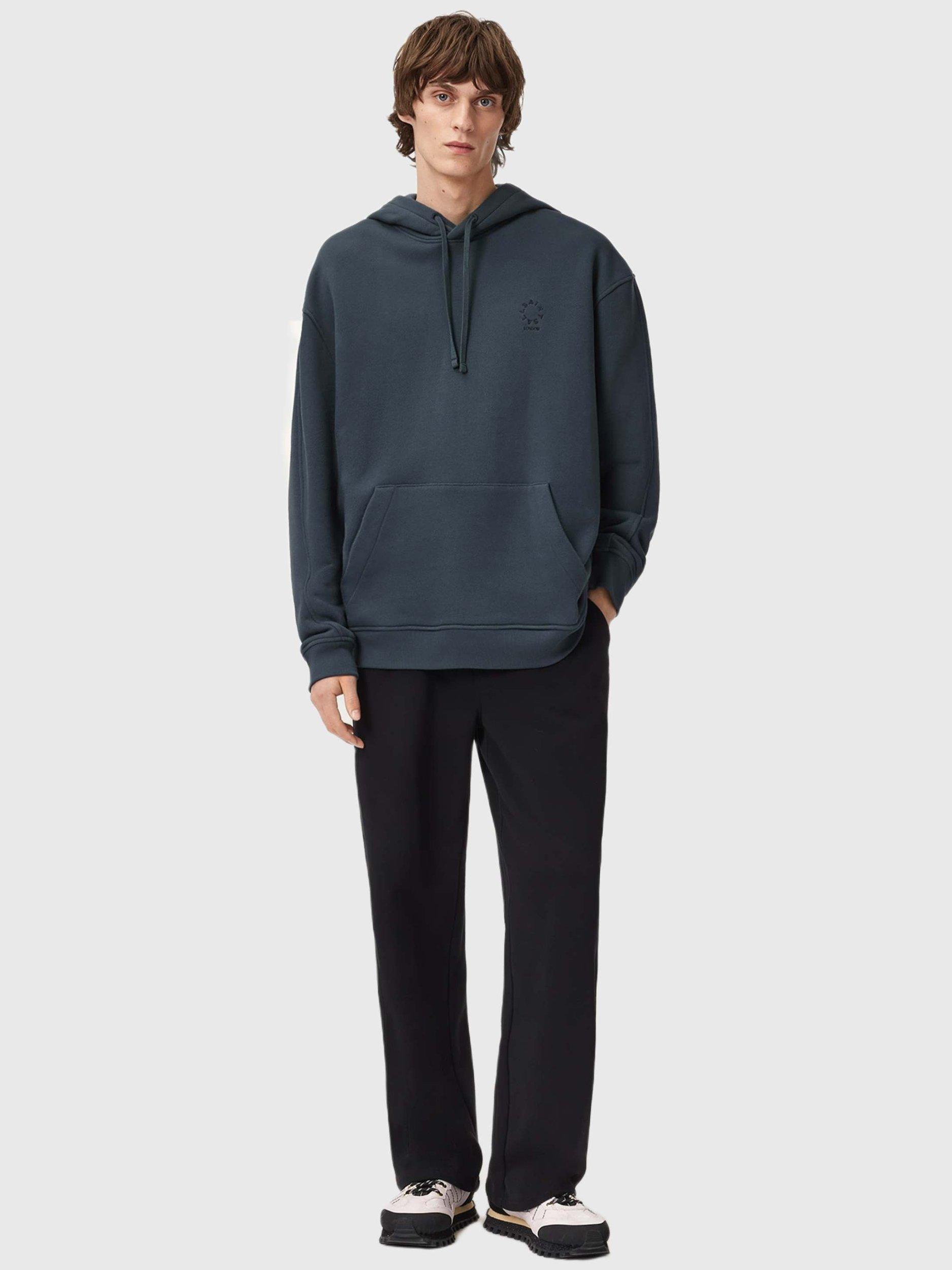 Product image 3 of 6, which shows AllSaints Haven Loose Fit Hoodie, Blue, L