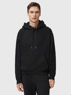 AllSaints Milo Organic Cotton Hoodie, Black