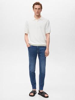 Mango Jude Cotton Blend Skinny Jeans - view 2, Navy