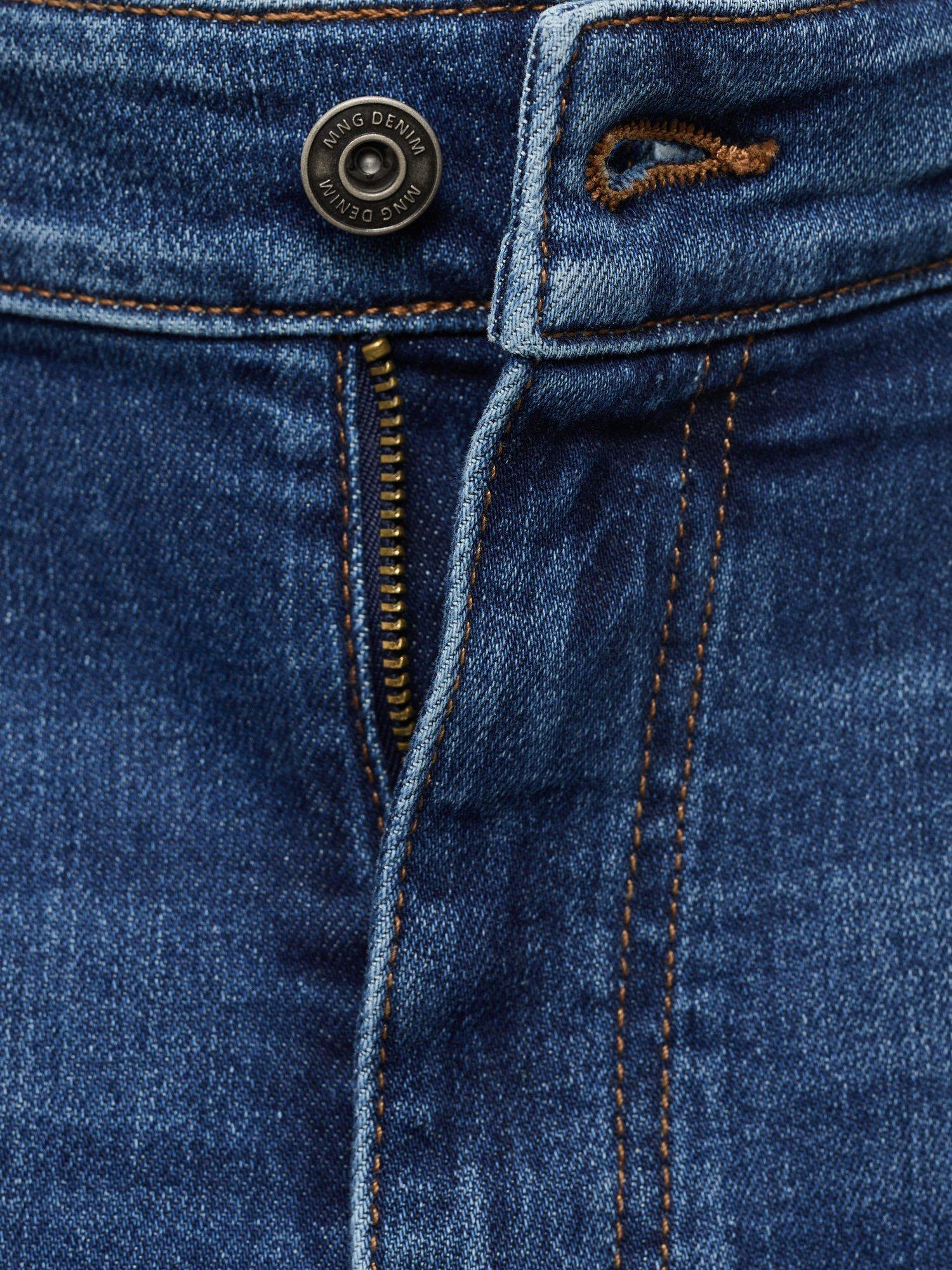 Product image 8 of 8, which shows Mango Jude Cotton Blend Skinny Jeans, Navy, 29