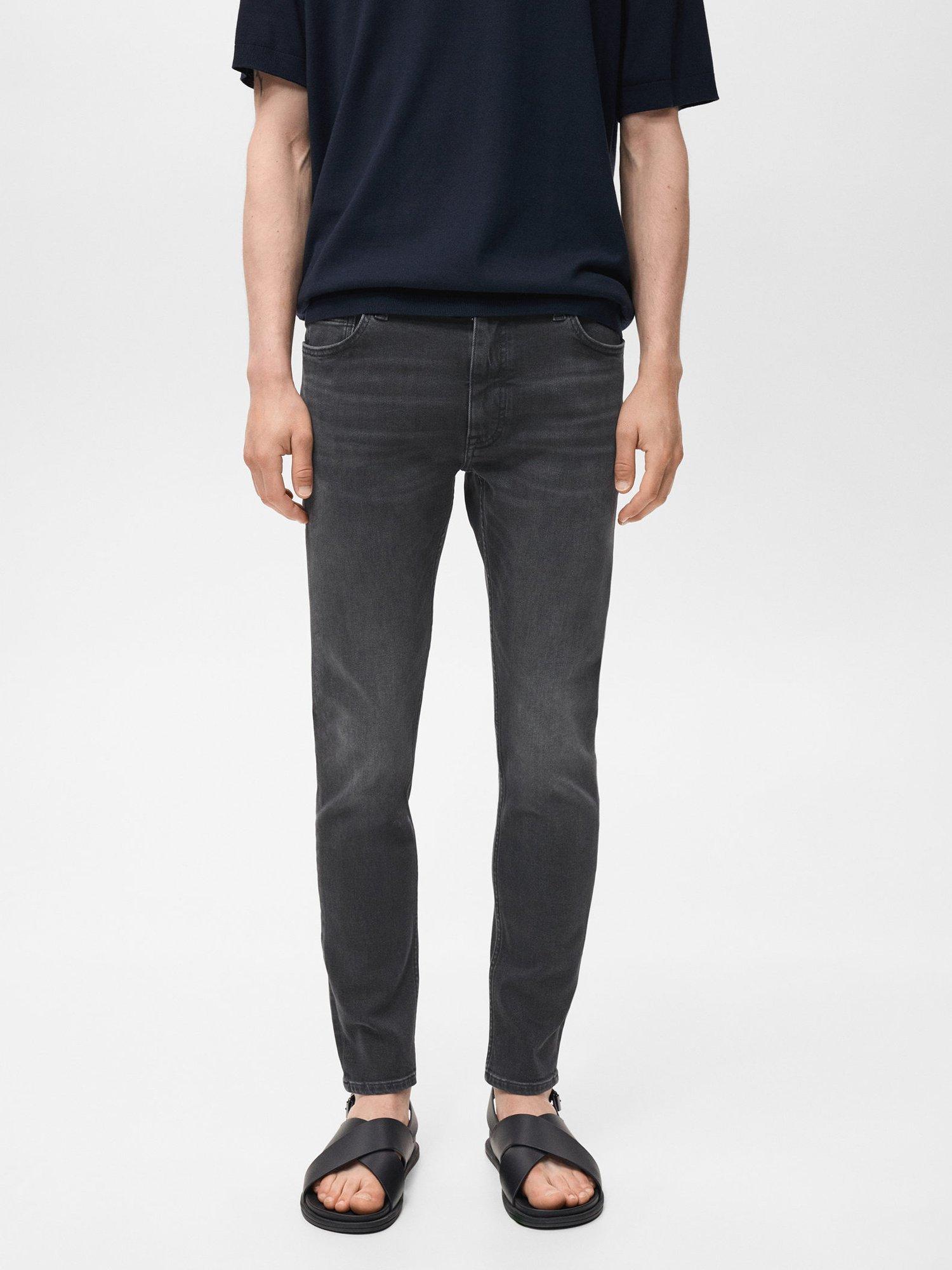 Product image 1 of 8, which shows Mango Jude Cotton Blend Skinny Jeans, Blue, 29