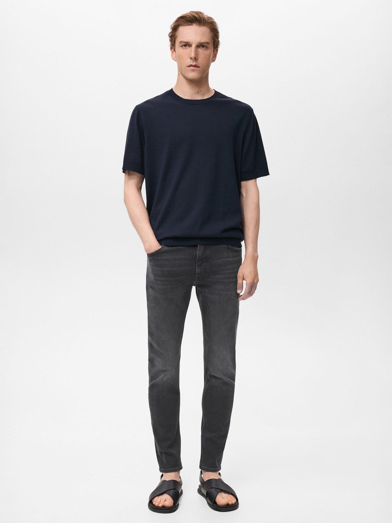 Product image 2 of 8, which shows Mango Jude Cotton Blend Skinny Jeans, Blue, 29