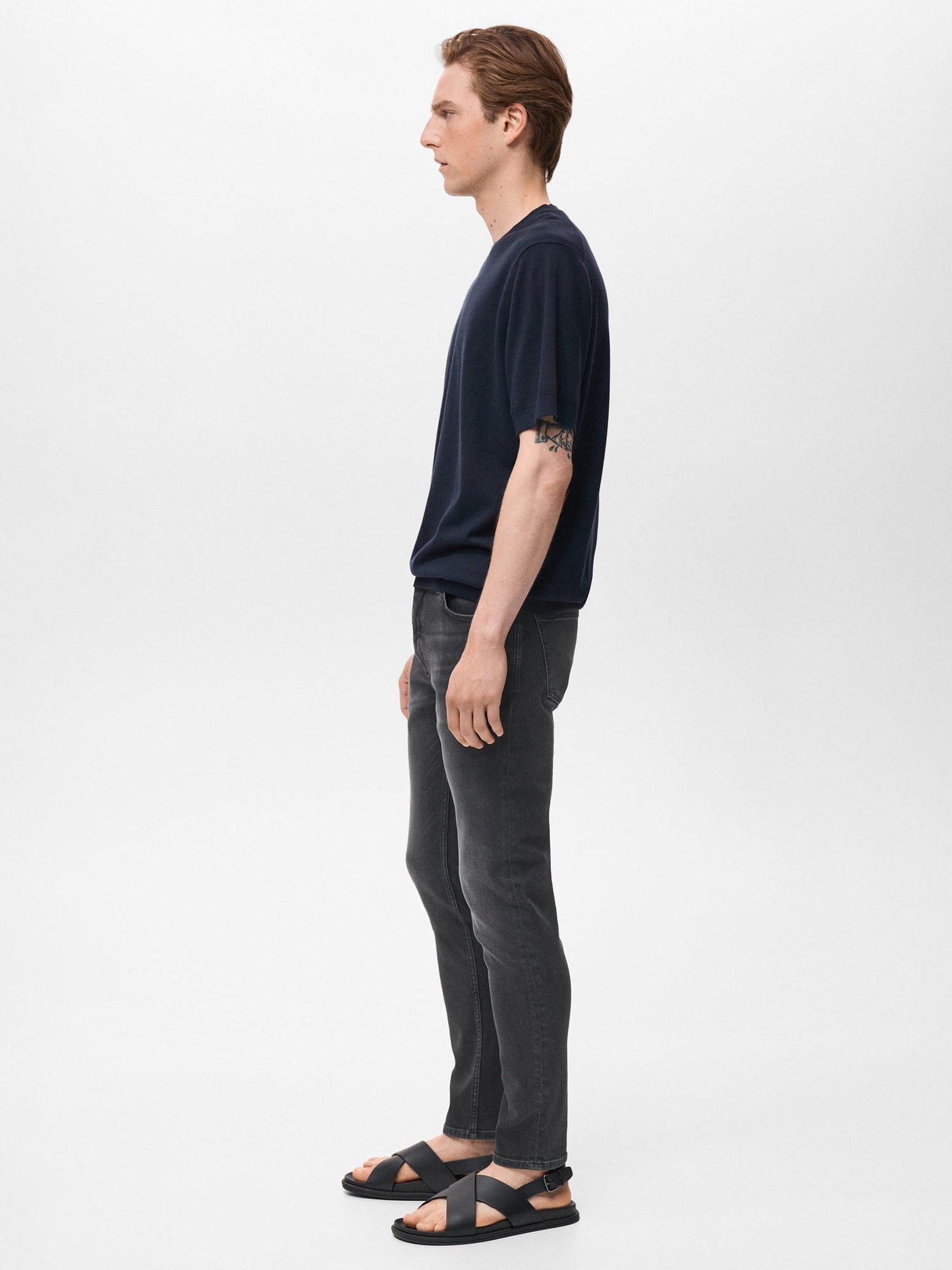 Product image 7 of 8, which shows Mango Jude Cotton Blend Skinny Jeans, Blue, 29