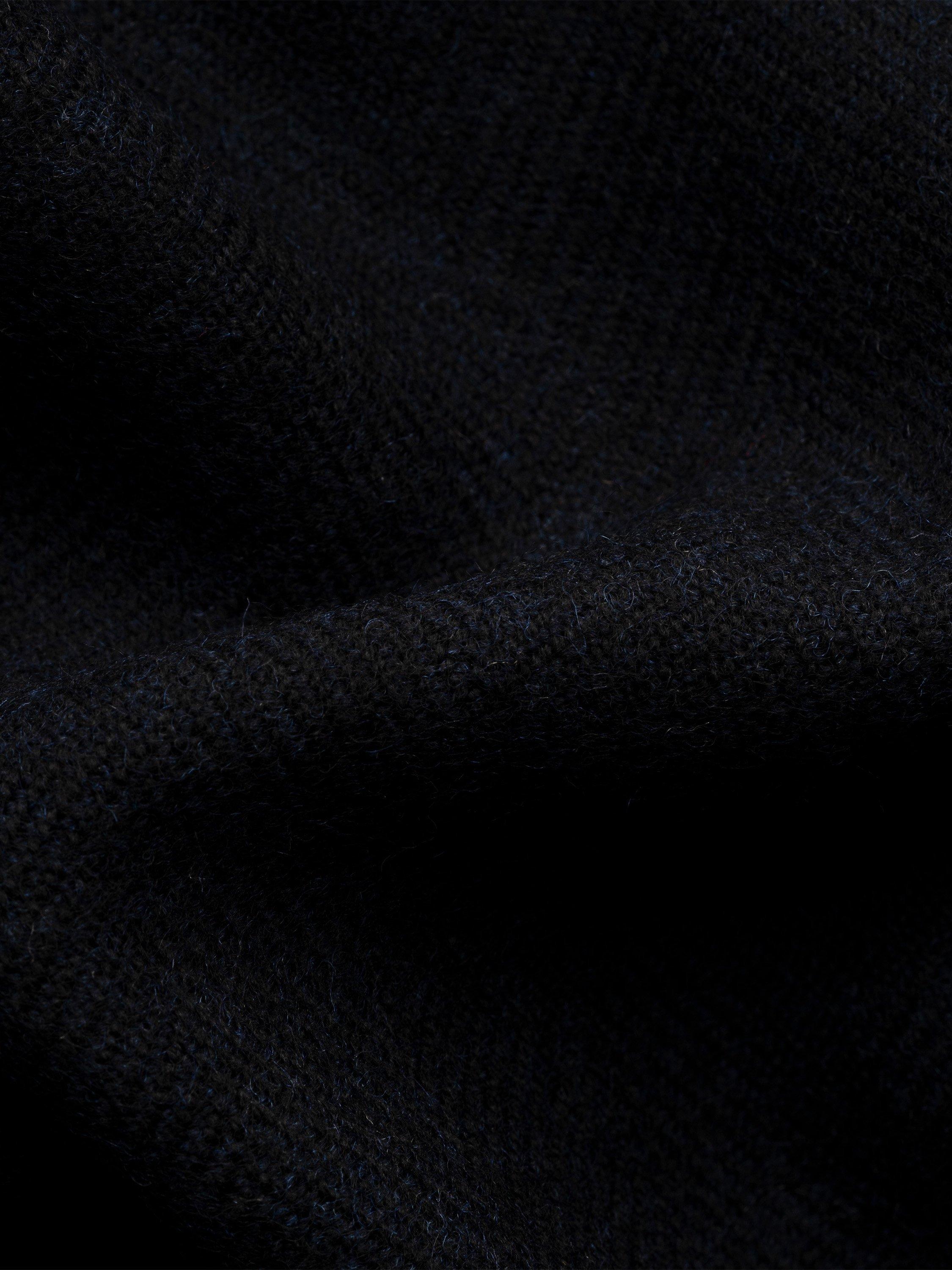 Product image 3 of 3, which shows Eton Merino Wool Herringbone Scarf, Dark Blue, One Size