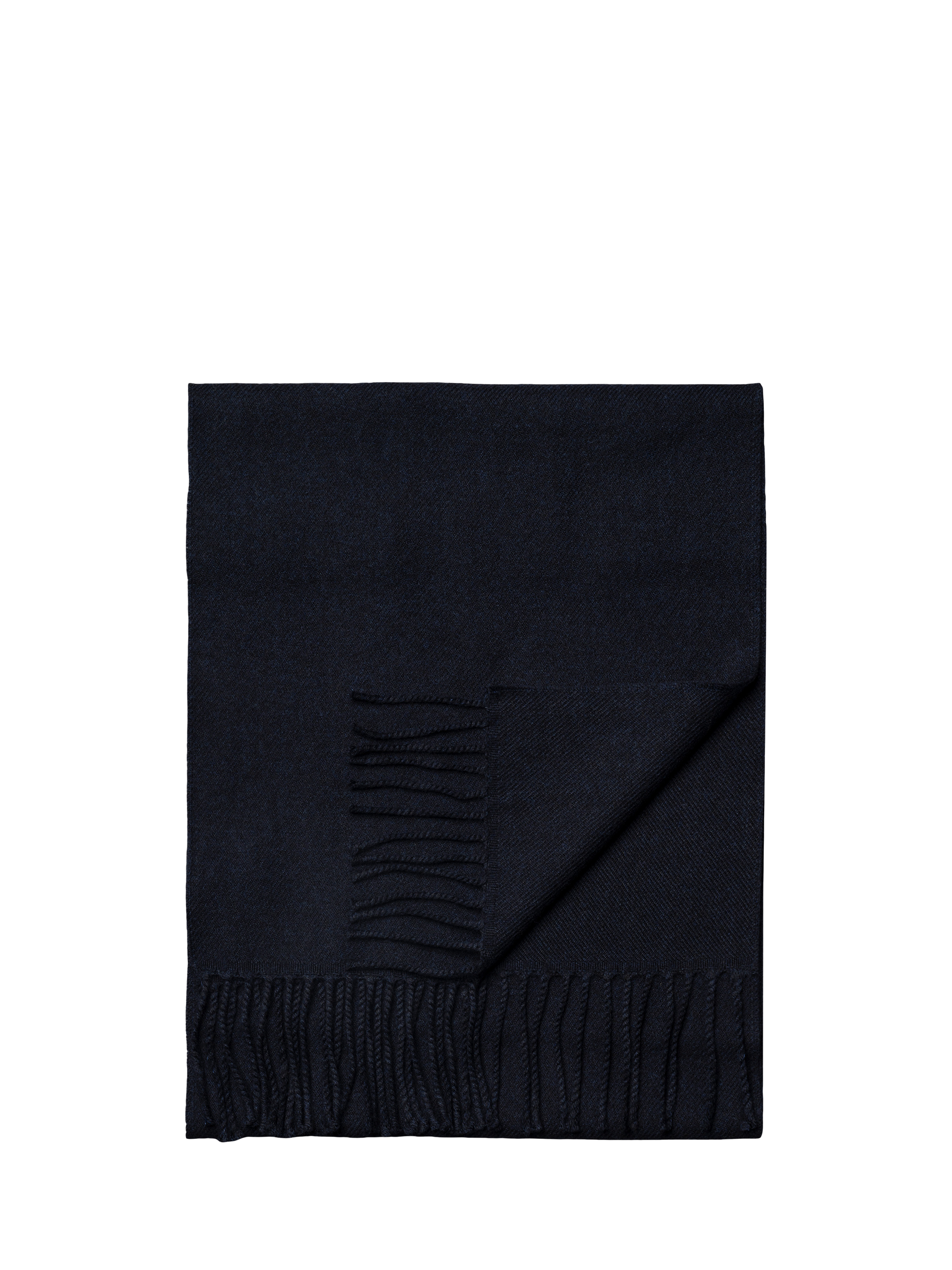 Product image 1 of 3, which shows Eton Merino Wool Scarf, Navy Blue, One Size
