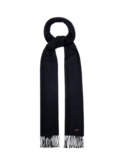 Eton Merino Wool Scarf, Navy Blue - view 2, Navy Blue