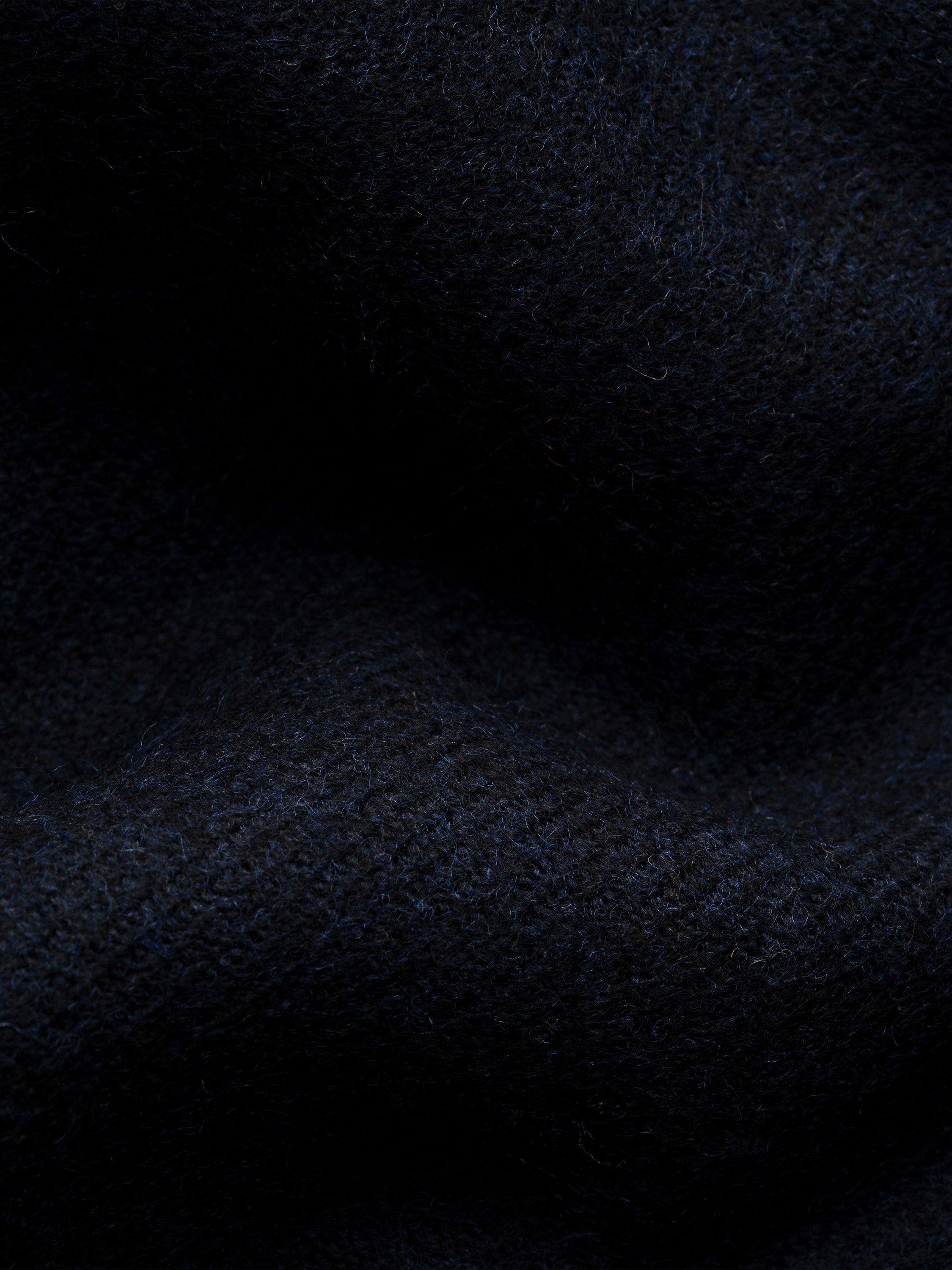 Product image 3 of 3, which shows Eton Merino Wool Scarf, Navy Blue, One Size