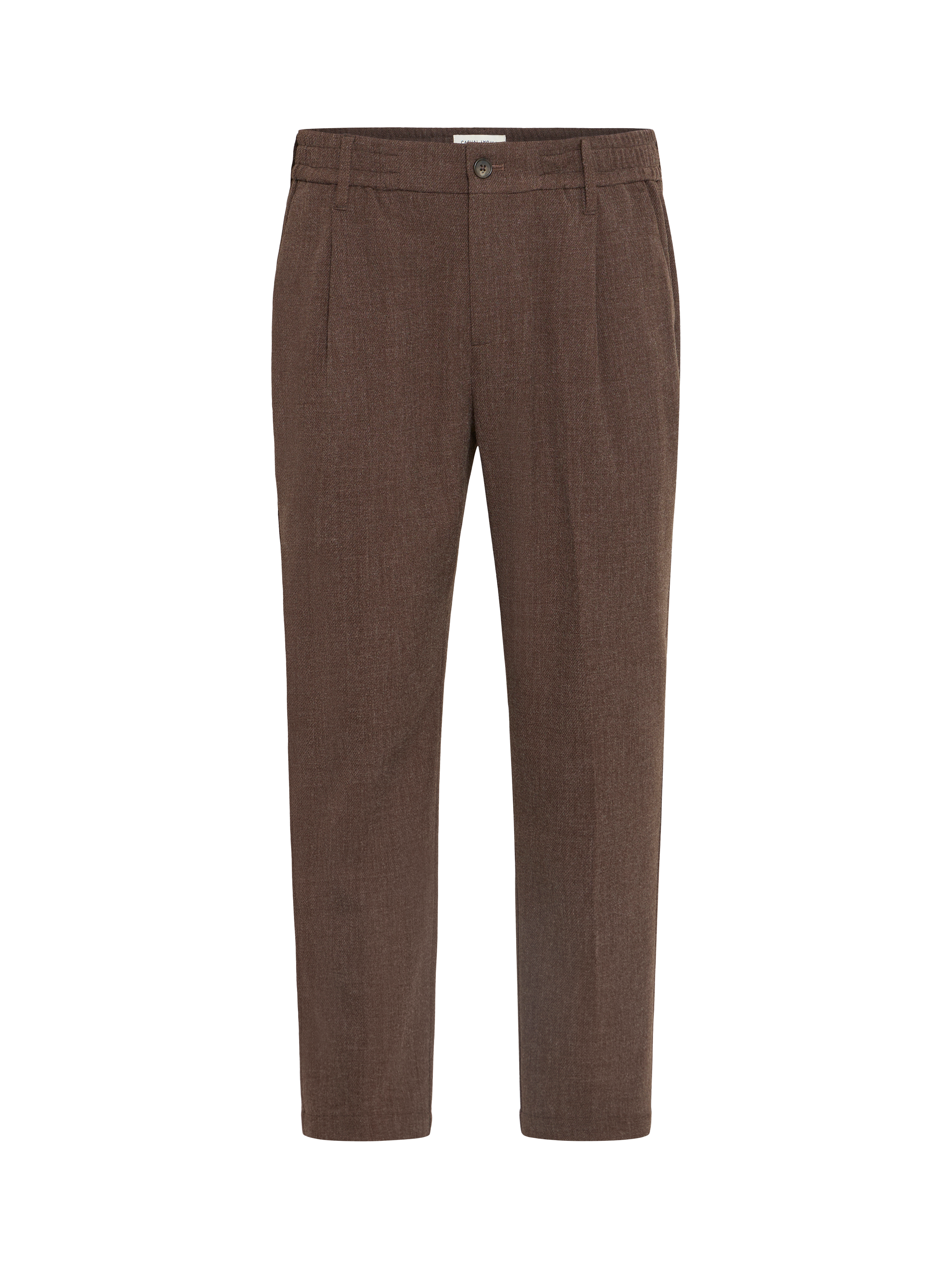 Product image 5 of 7, which shows Casual Friday Marc Relaxed Fit Pleated Trousers, Demitasse Melange, 28R