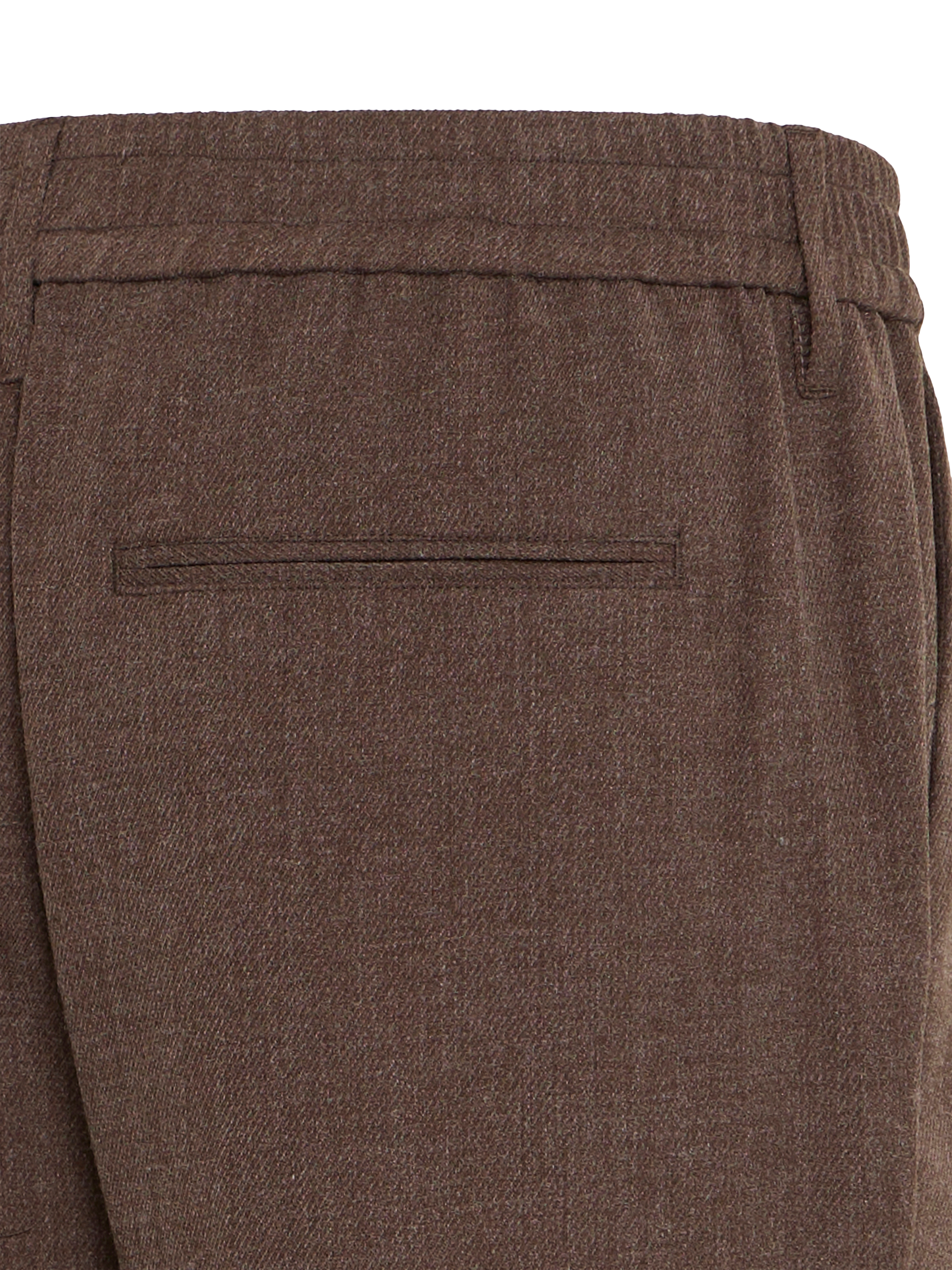 Product image 7 of 7, which shows Casual Friday Marc Relaxed Fit Pleated Trousers, Demitasse Melange, 28R