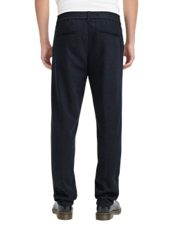 Casual Friday  Marc Relaxed Fit Soft Touch Trousers, Dark Navy Melange - view 2, Dark Navy Melange