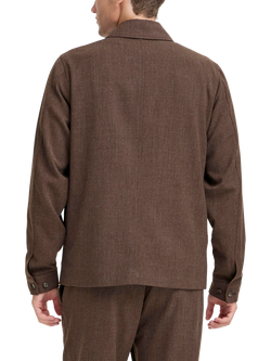 Casual Friday Charles Melange Lightweight Shacket - view 2, Demitasse Melange