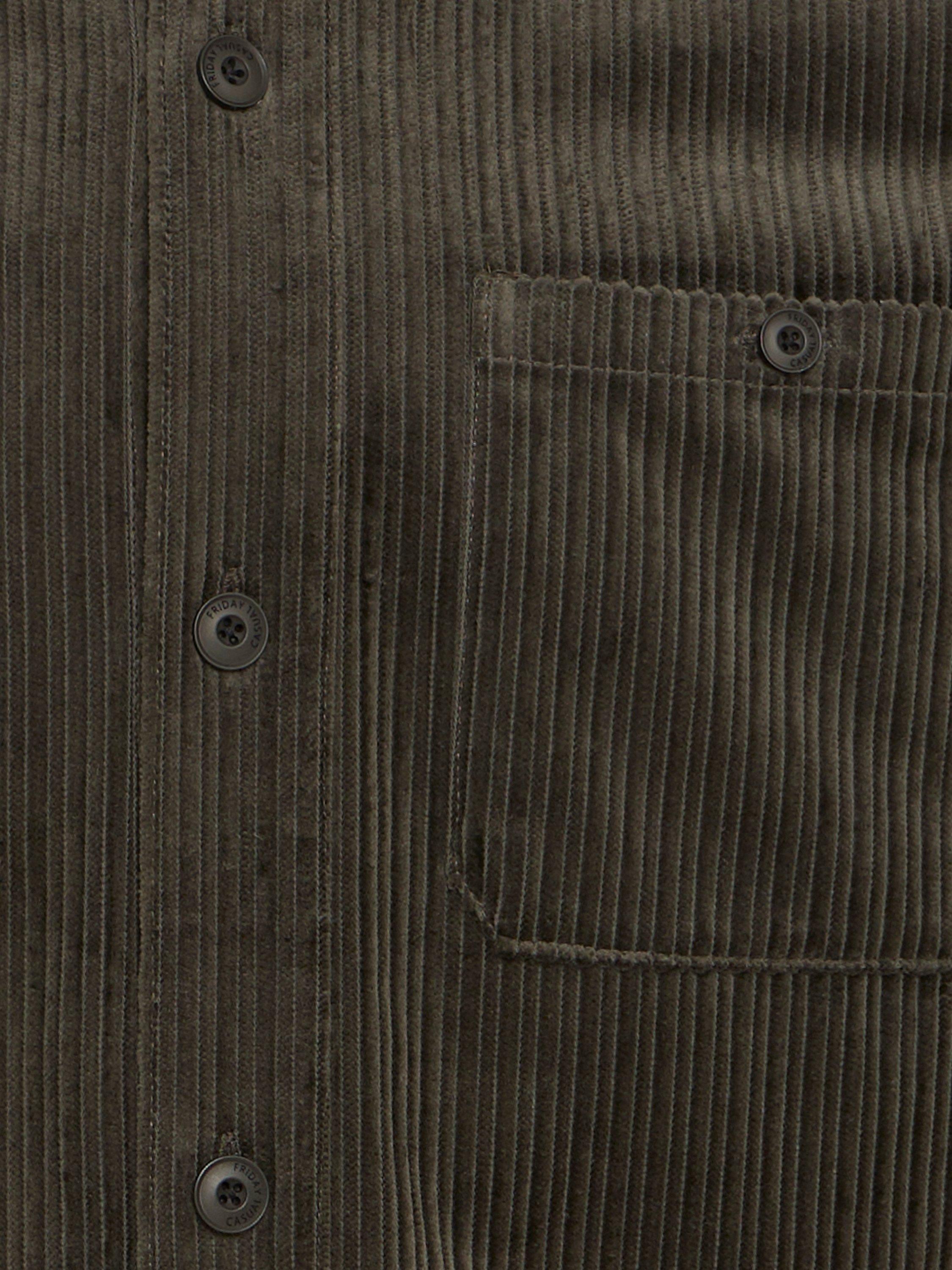 Product image 7 of 7, which shows Casual Friday Nor Corduroy Overshirt, Black Ink, XXL