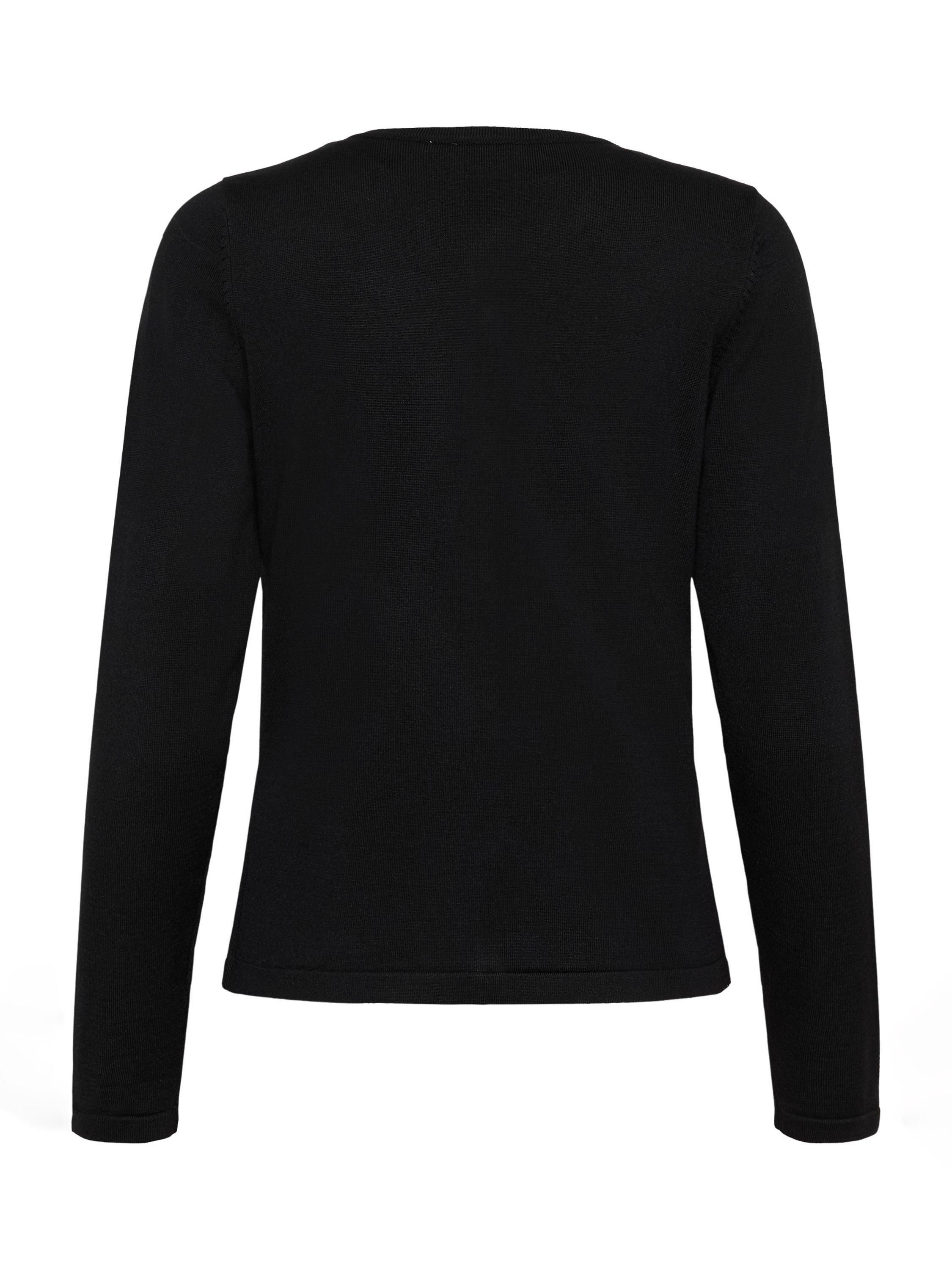 Product image 5 of 5, which shows Saint Tropez Jemma Crew Neck Cardigan, Black, XS