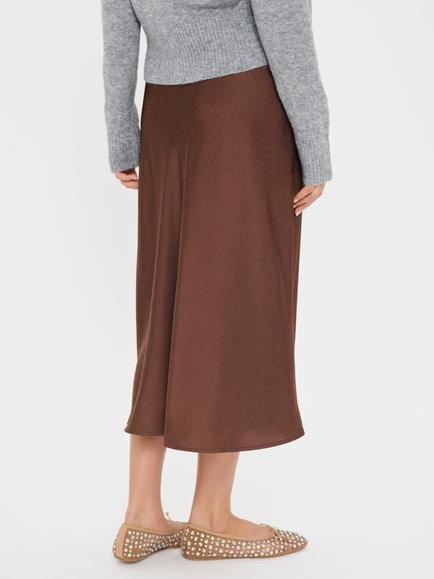 Saint Tropez Lodisa Midi Skirt, Fondue Fudge - view 2, Fondue Fudge