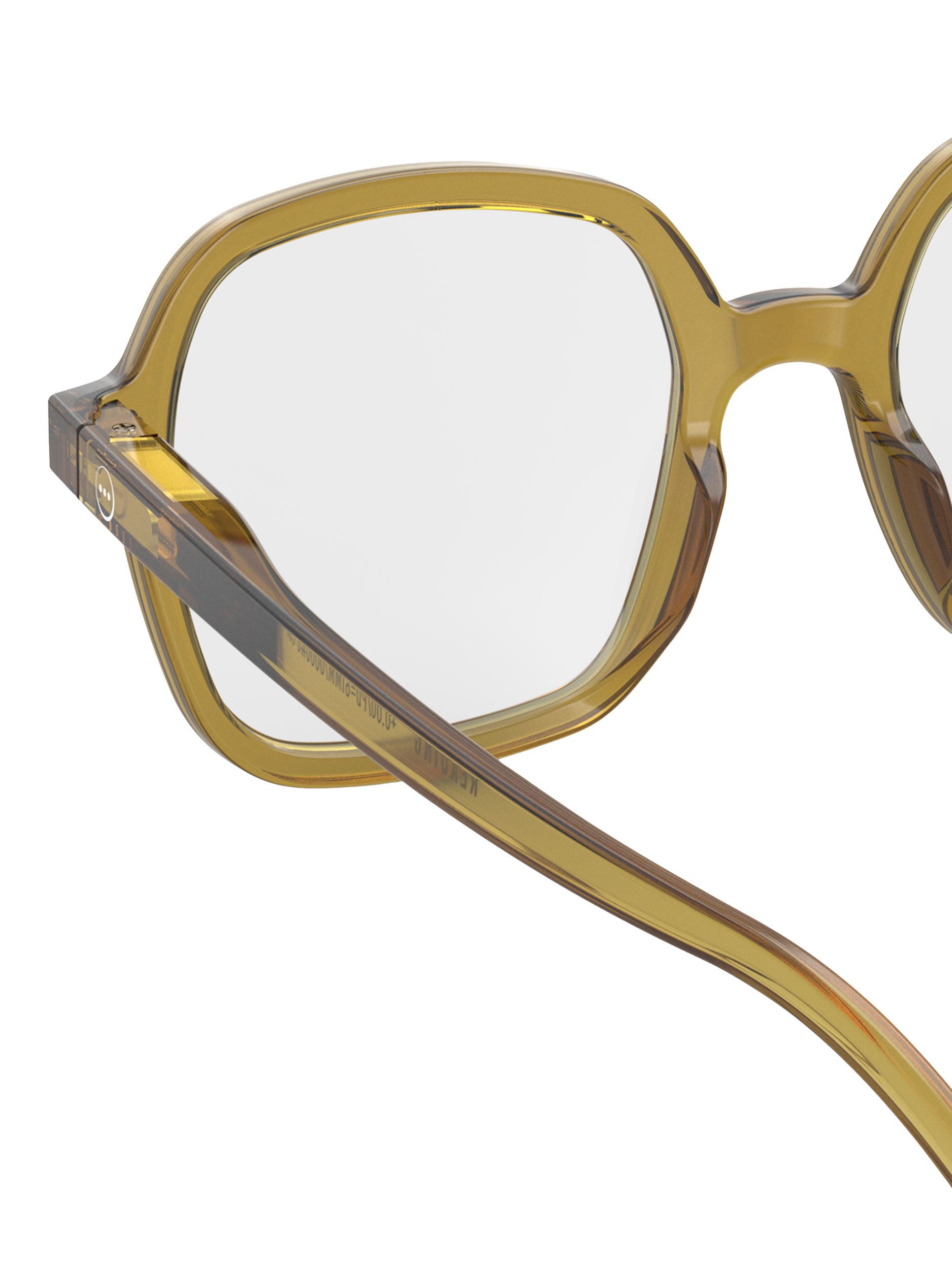 Product image 4 of 5, which shows IZIPIZI Office Oversized Reading Glasses, Golden Green, +1