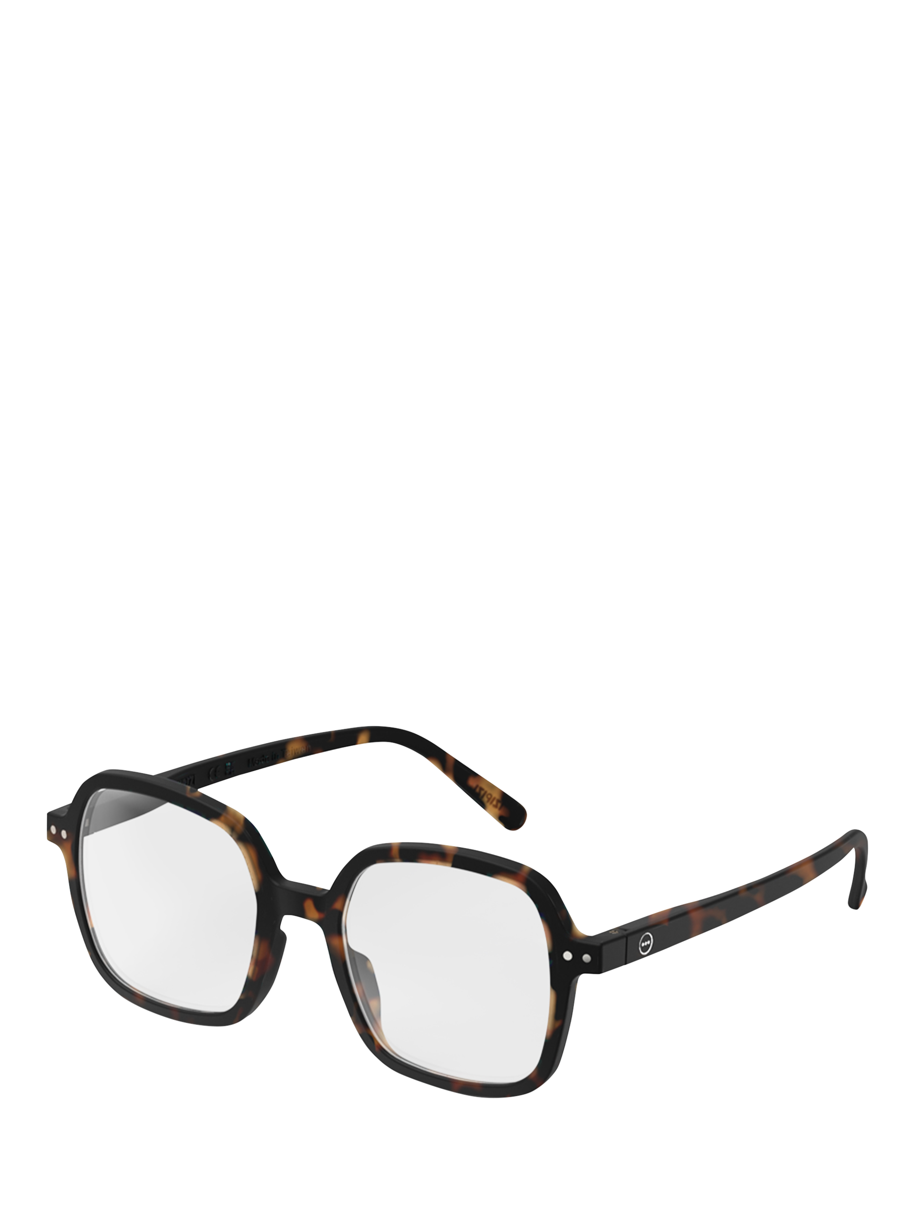 Product image 2 of 5, which shows IZIPIZI Office Oversized Square Reading Glasses, Tortoise, +1